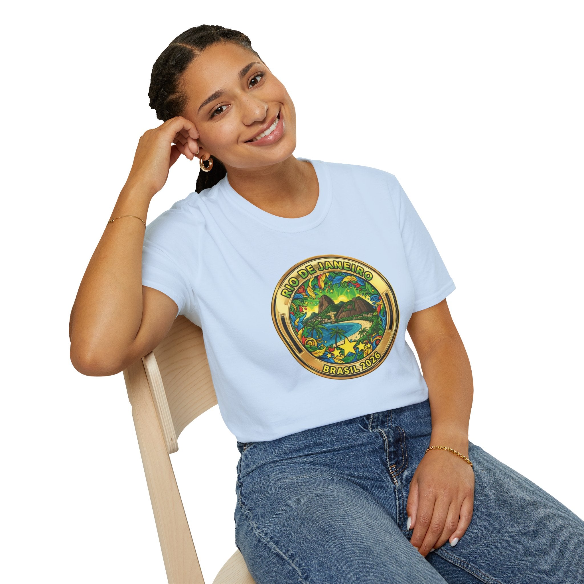 Rio de Janeiro Brazil Travel T-Shirt World Cup 2026 — Vintage Tropical Beach Badge