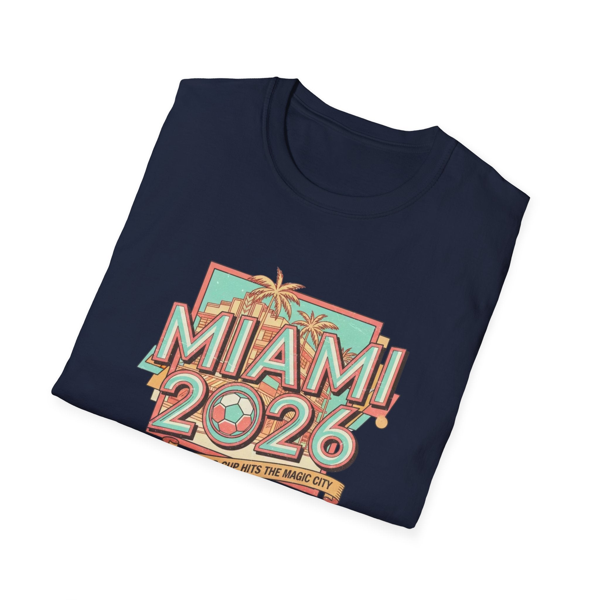Miami 2026 Retro Palm Beach T-Shirt