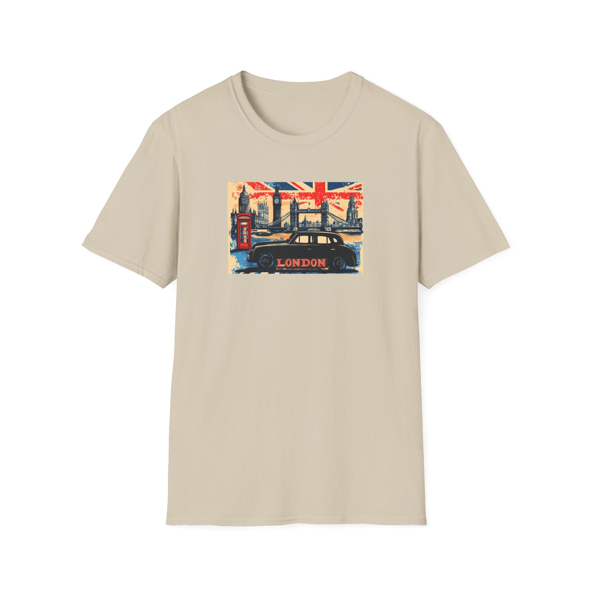 London Skyline Graphic T-Shirt | Union Jack, Tower Bridge, Red Phone Booth