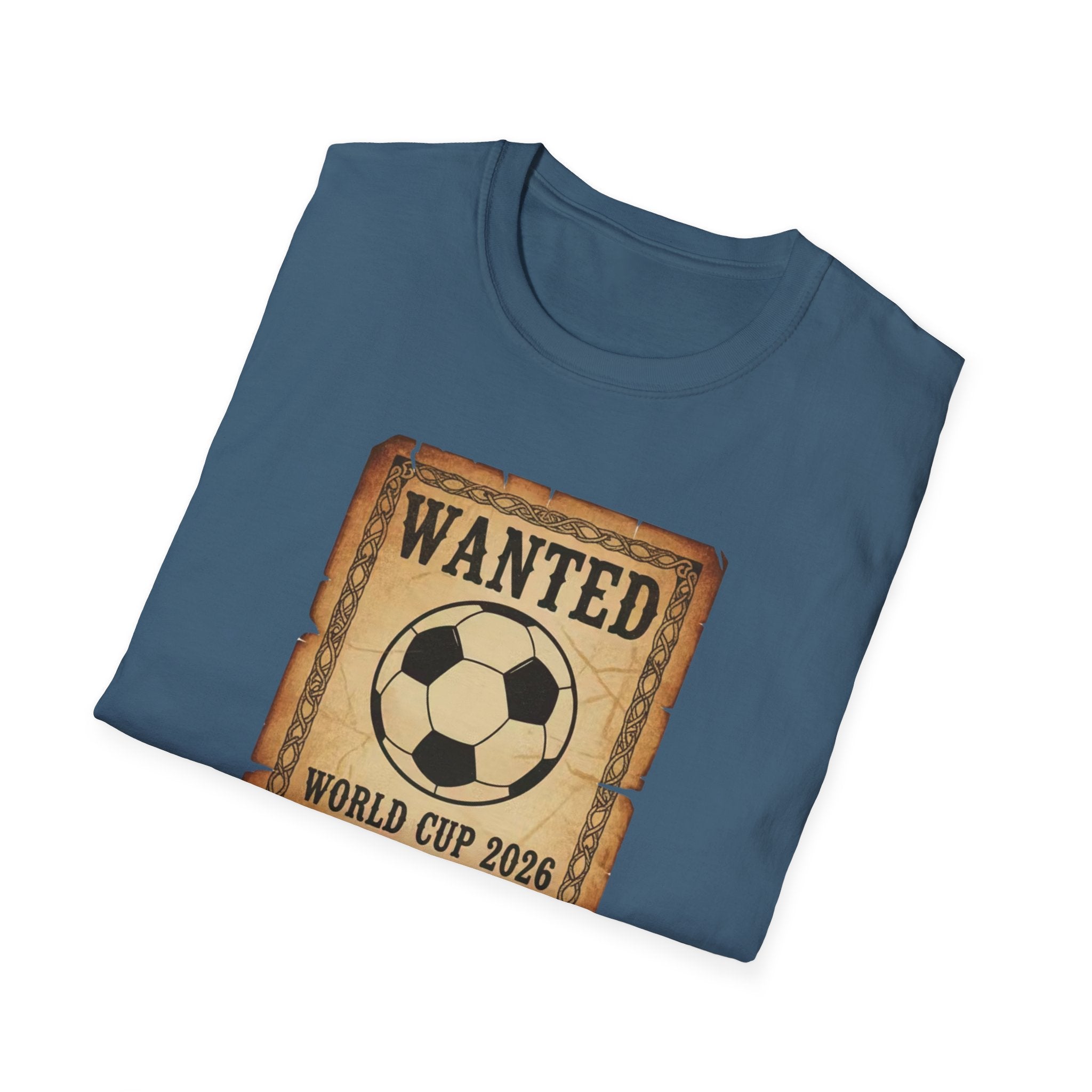 Wanted Soccer Poster T-Shirt — World Cup 2026 Comes to Dallas