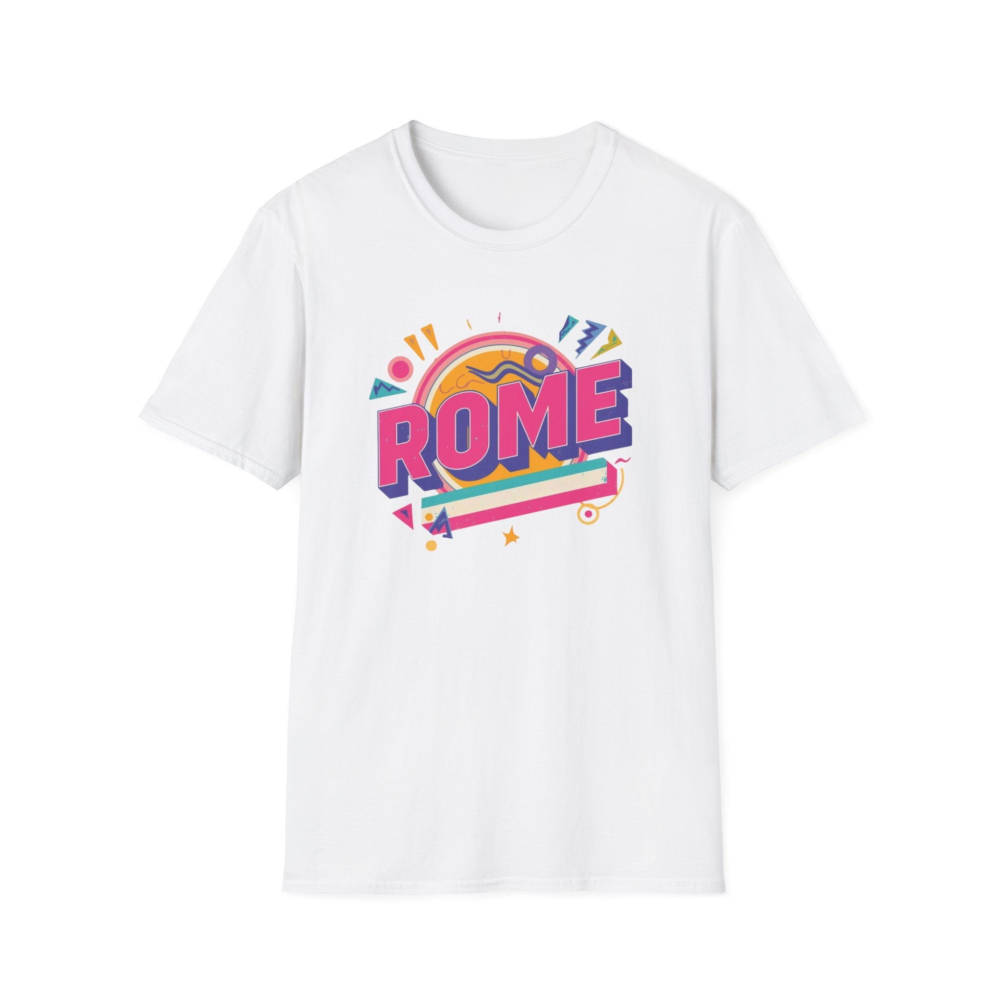 Rome Retro Graphic T-Shirt — Colorful Travel Tee