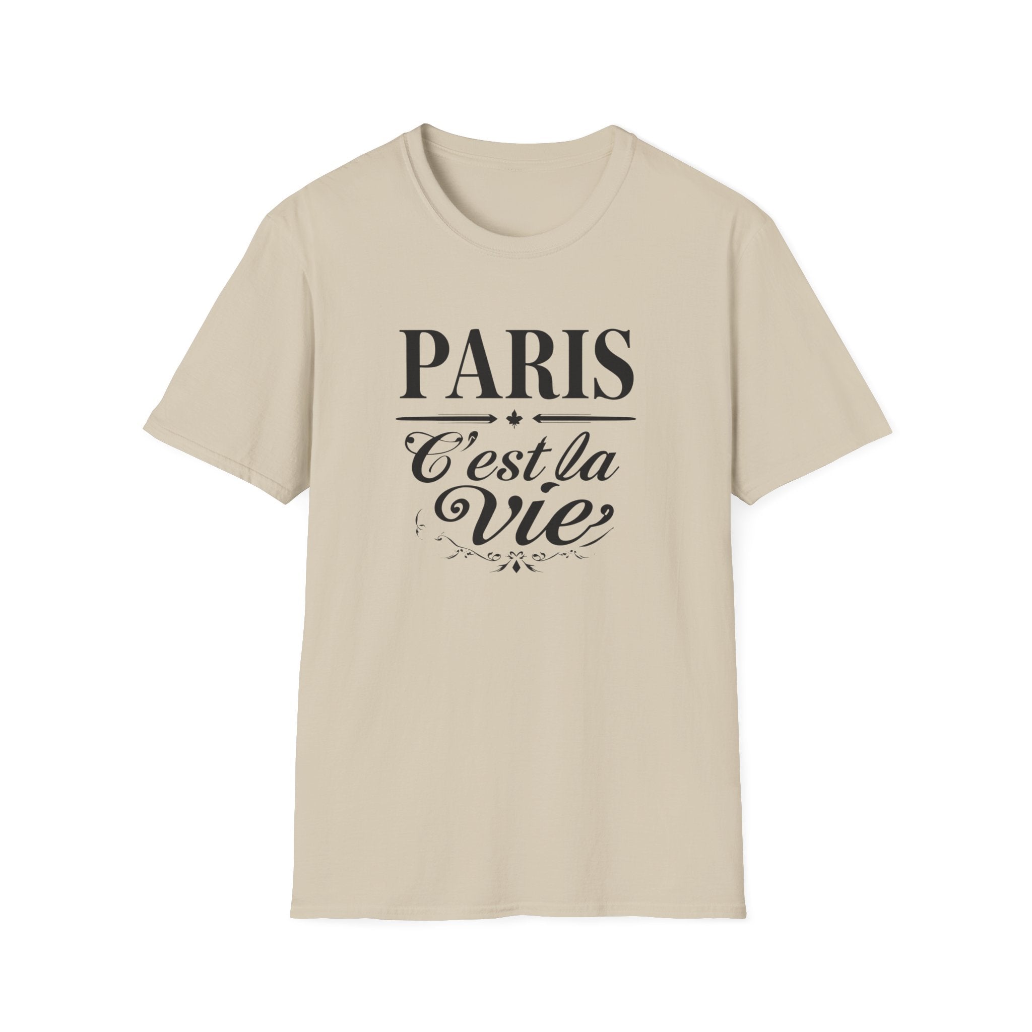 Paris C'est la Vie T-Shirt | French Script Tee, Paris Typography Shirt