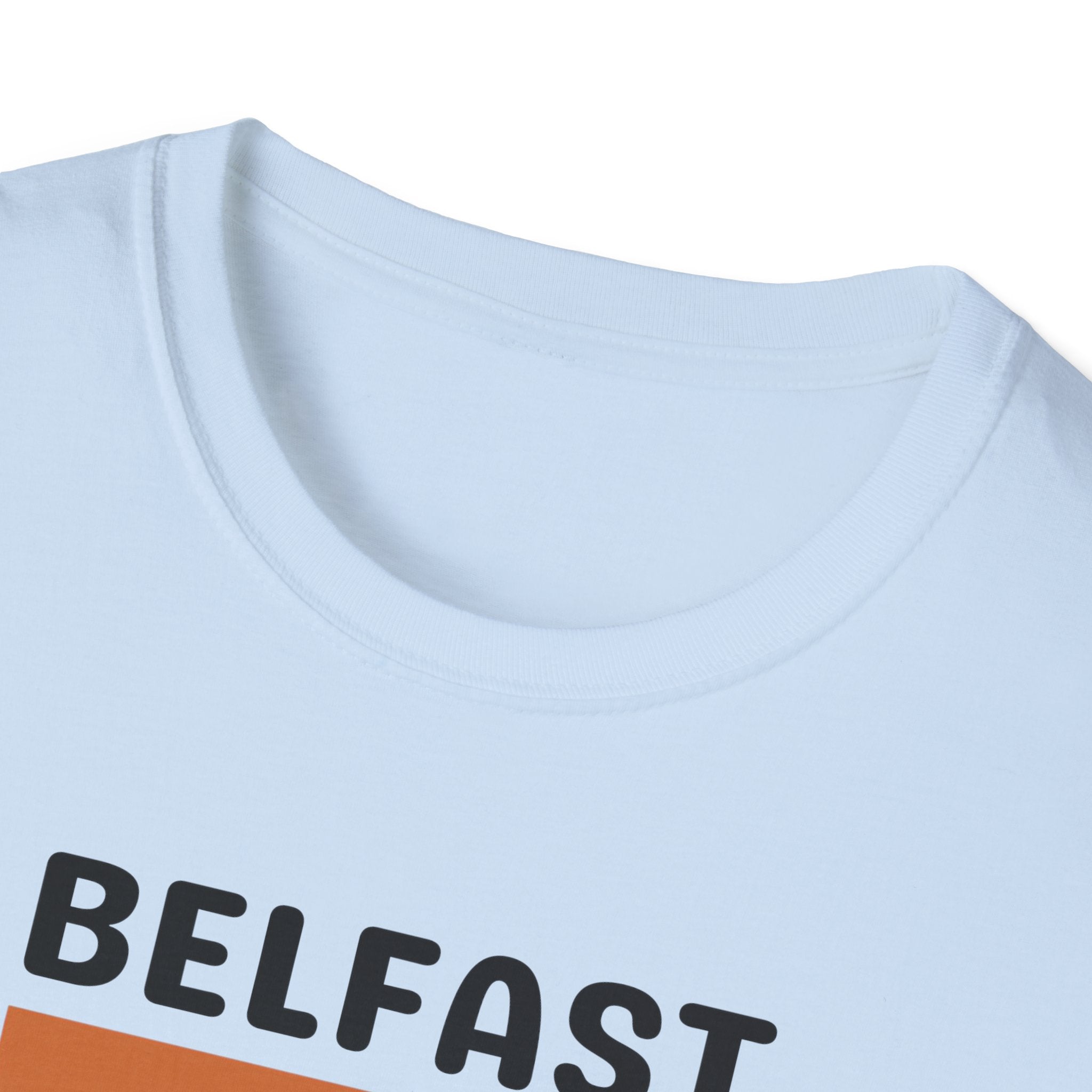 Belfast Retro Stripes T-Shirt | City Vintage Bar Graphic