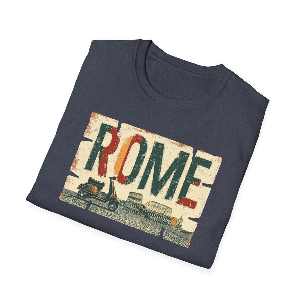 Vintage Rome Graphic T-Shirt | Italian Travel Retro Skyline