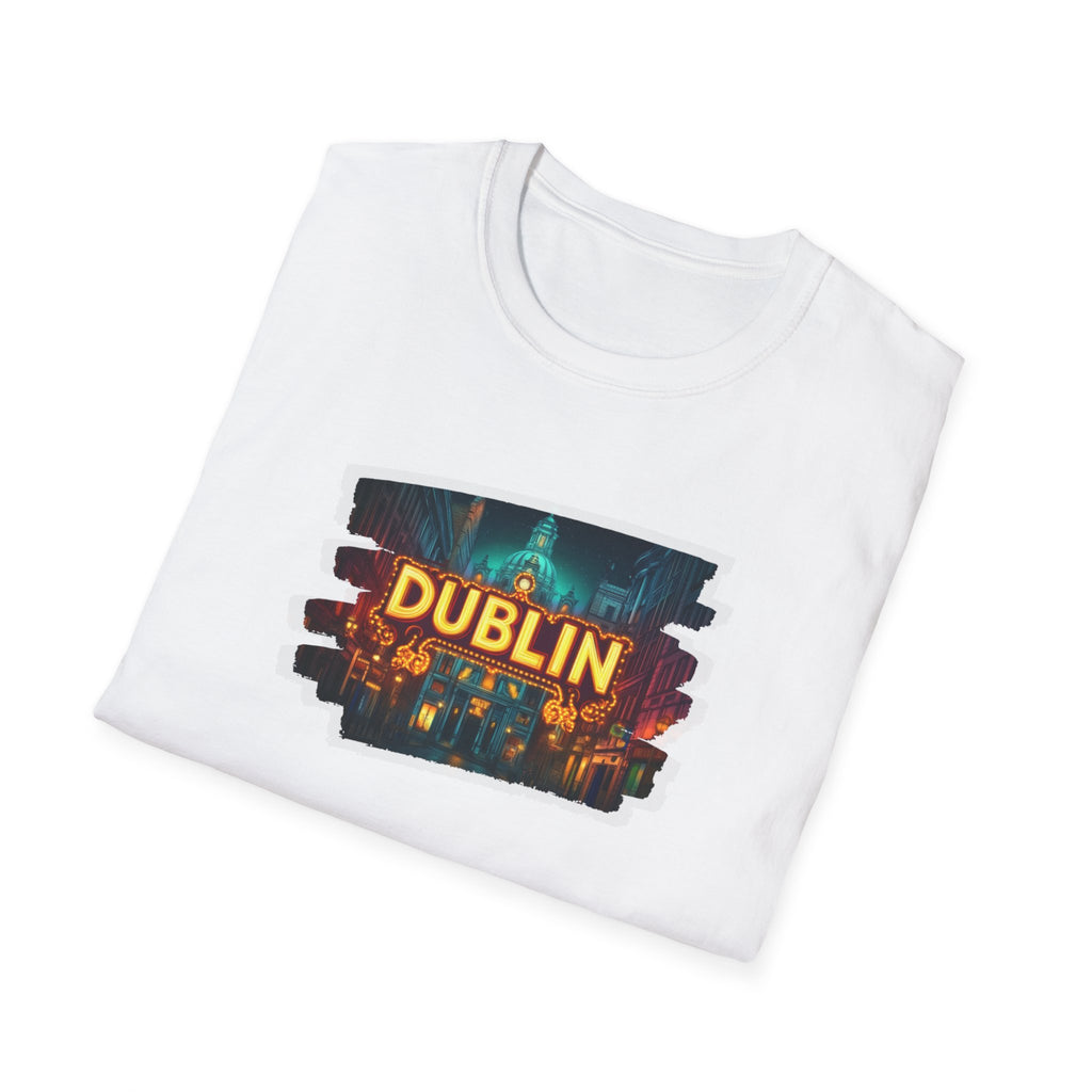 Dublin Cityscape Painting T-Shirt | Ireland Travel Souvenir
