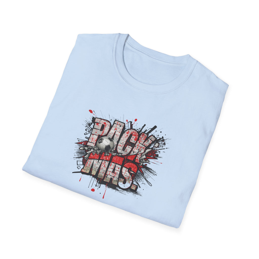 PACK MAS graphic T-Shirt | grunge splatter typography