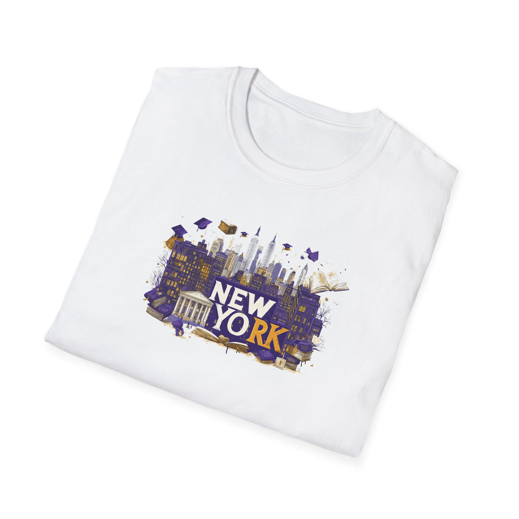 New York Skyline Graphic T-Shirt | Cityscape, Statue of Liberty, Urban Landmarks