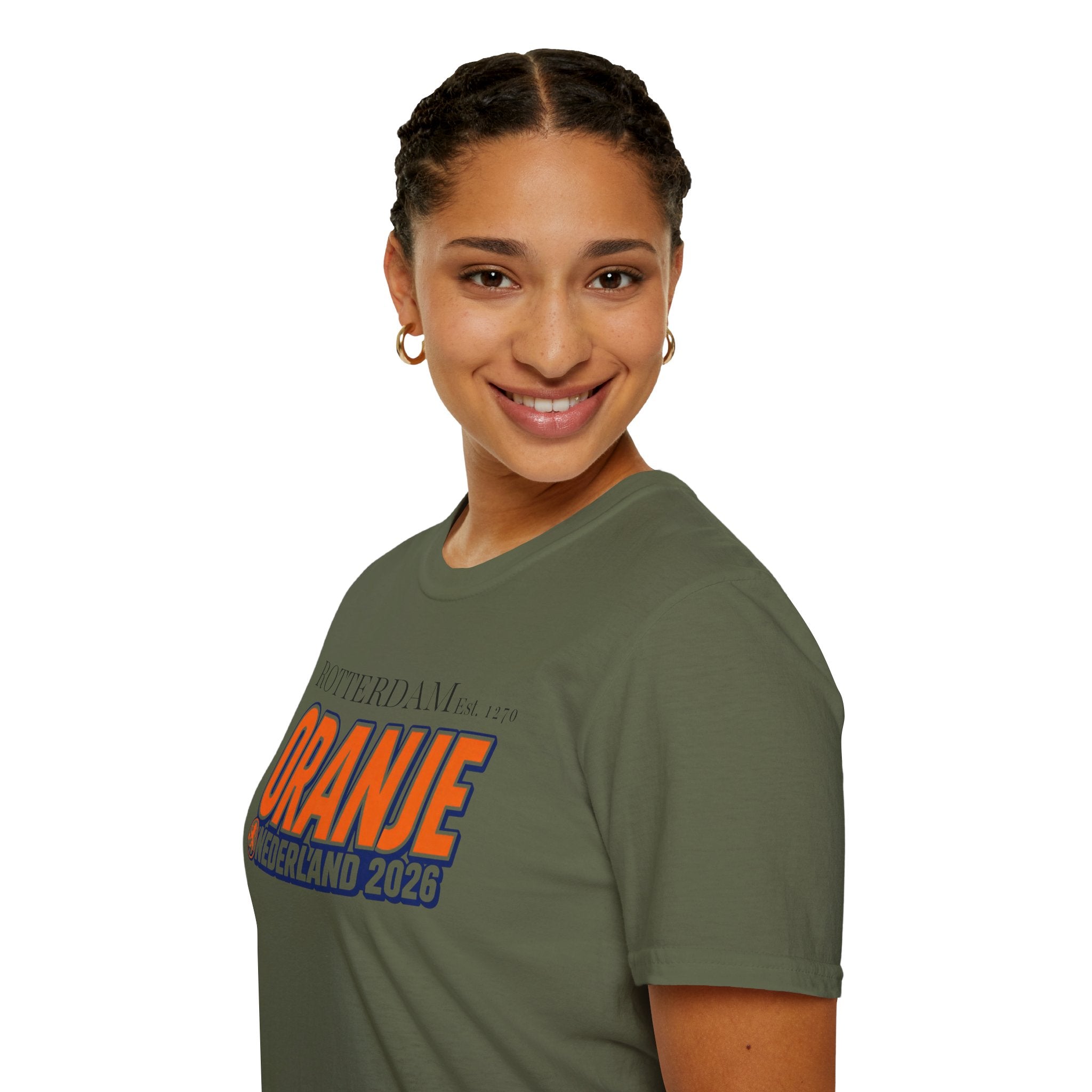Oranje Nederland 2026 T-Shirt — Rotterdam Football Fan Tee