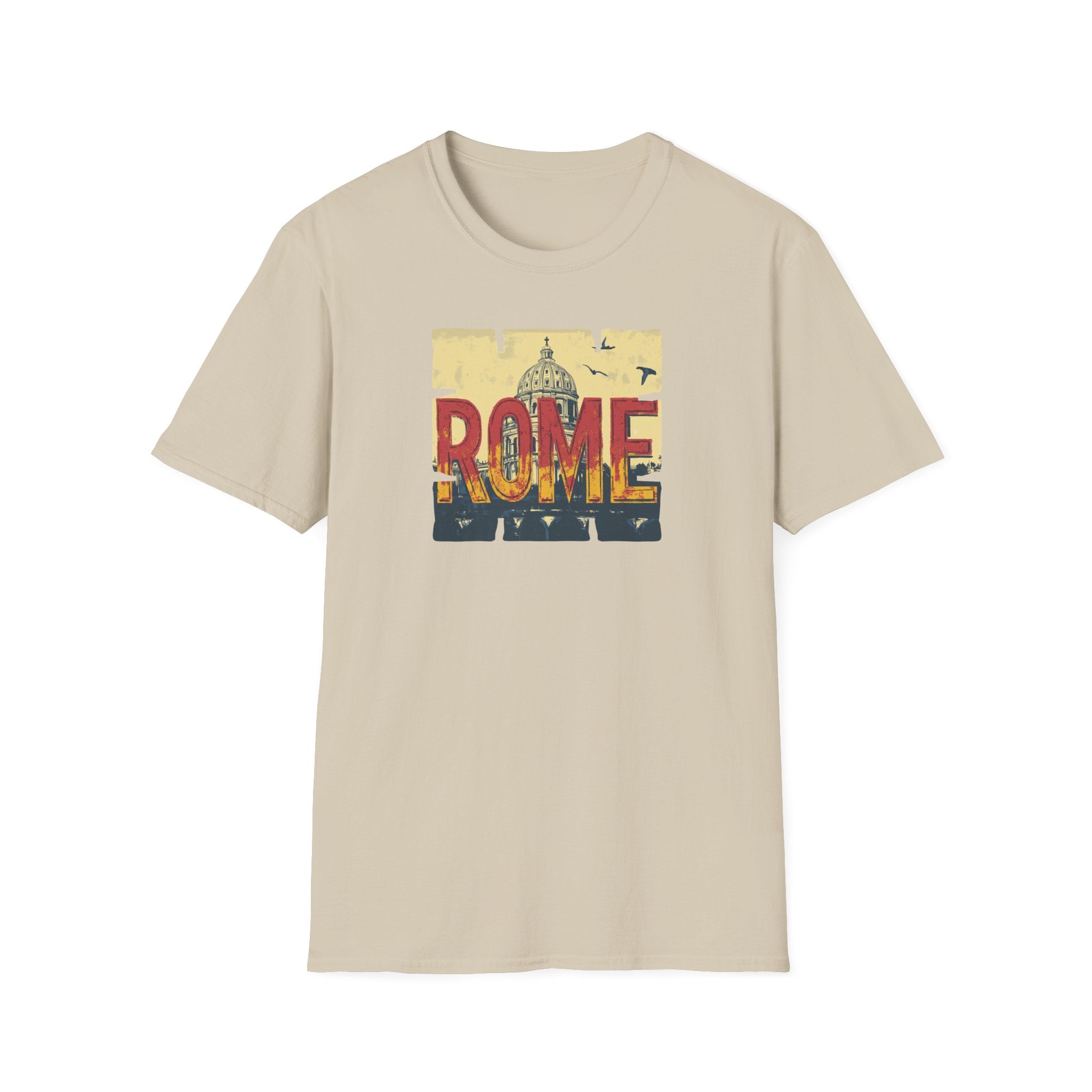 Rome Vintage Skyline T-Shirt | Italian Capitol Landmark Tee