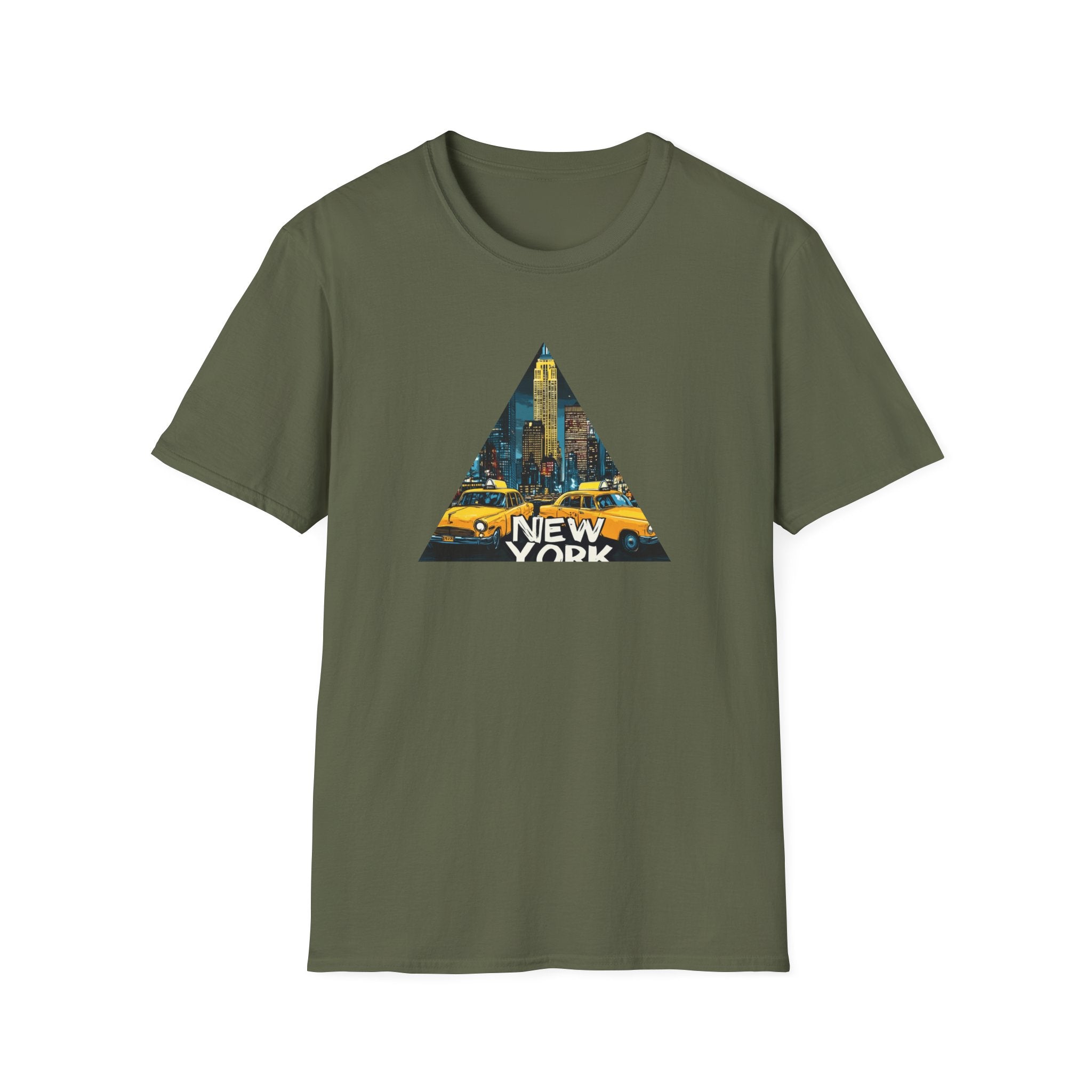 New York City Taxi Triangle T-Shirt | NYC Skyline Graphic Tee