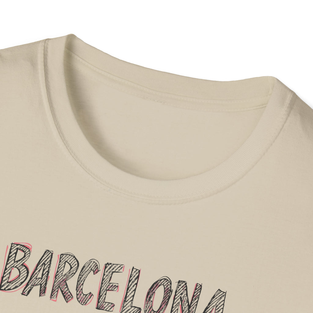 Barcelona Est. 15 B.C. T-Shirt – Vintage Travel Tee with "Art is our language" Script