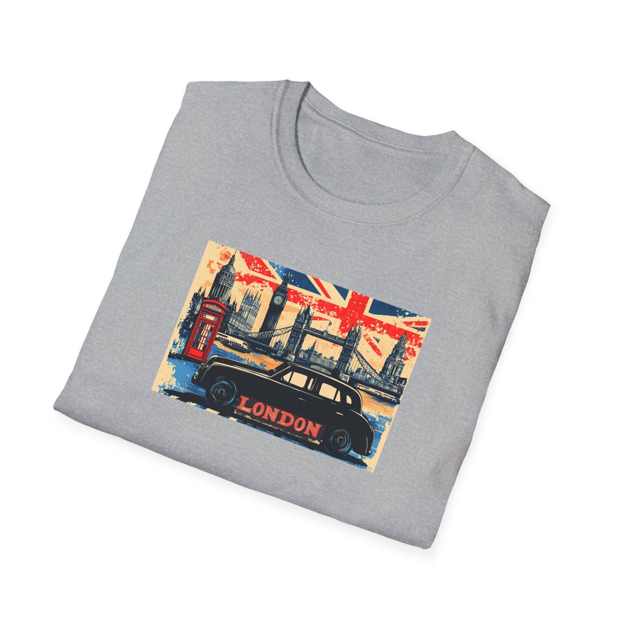 London Skyline Graphic T-Shirt | Union Jack, Tower Bridge, Red Phone Booth
