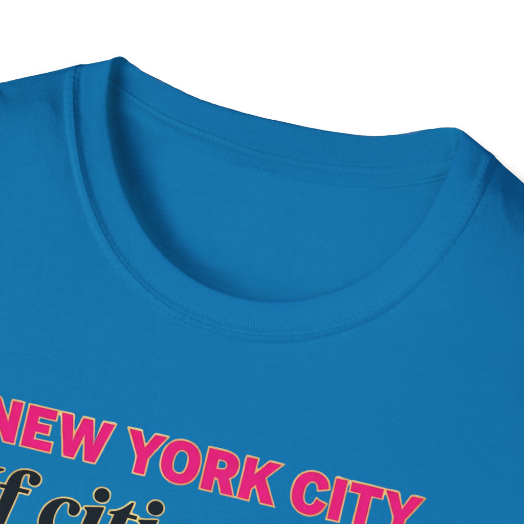 T-Shirt — "New York City: If cities could talk, mine would sass" Lipstick & Kiss Graphic