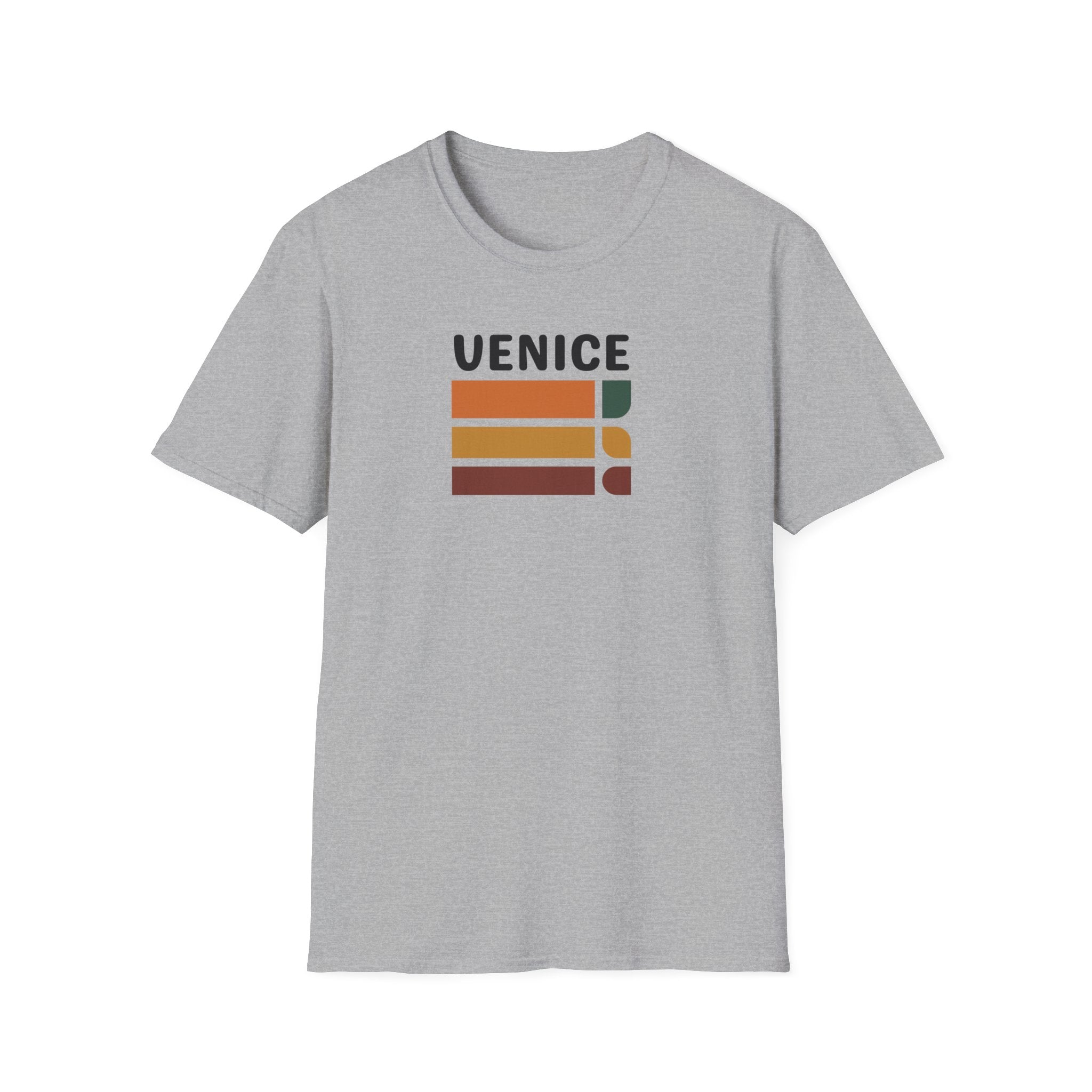 Venice Retro Stripes T-Shirt | Vintage Color Block Tee