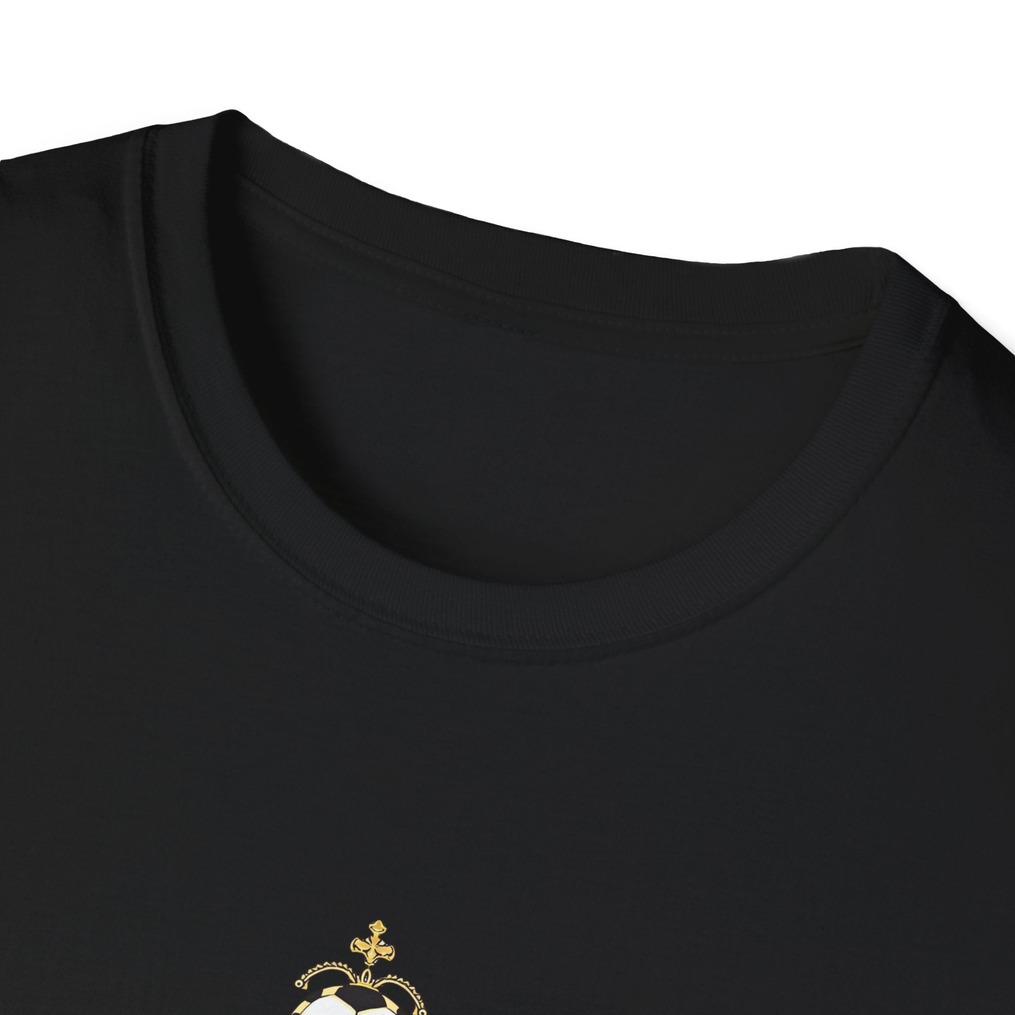 Madridista Crown T-Shirt | Soccer Fan Tee, Royal Purple Gold Crest