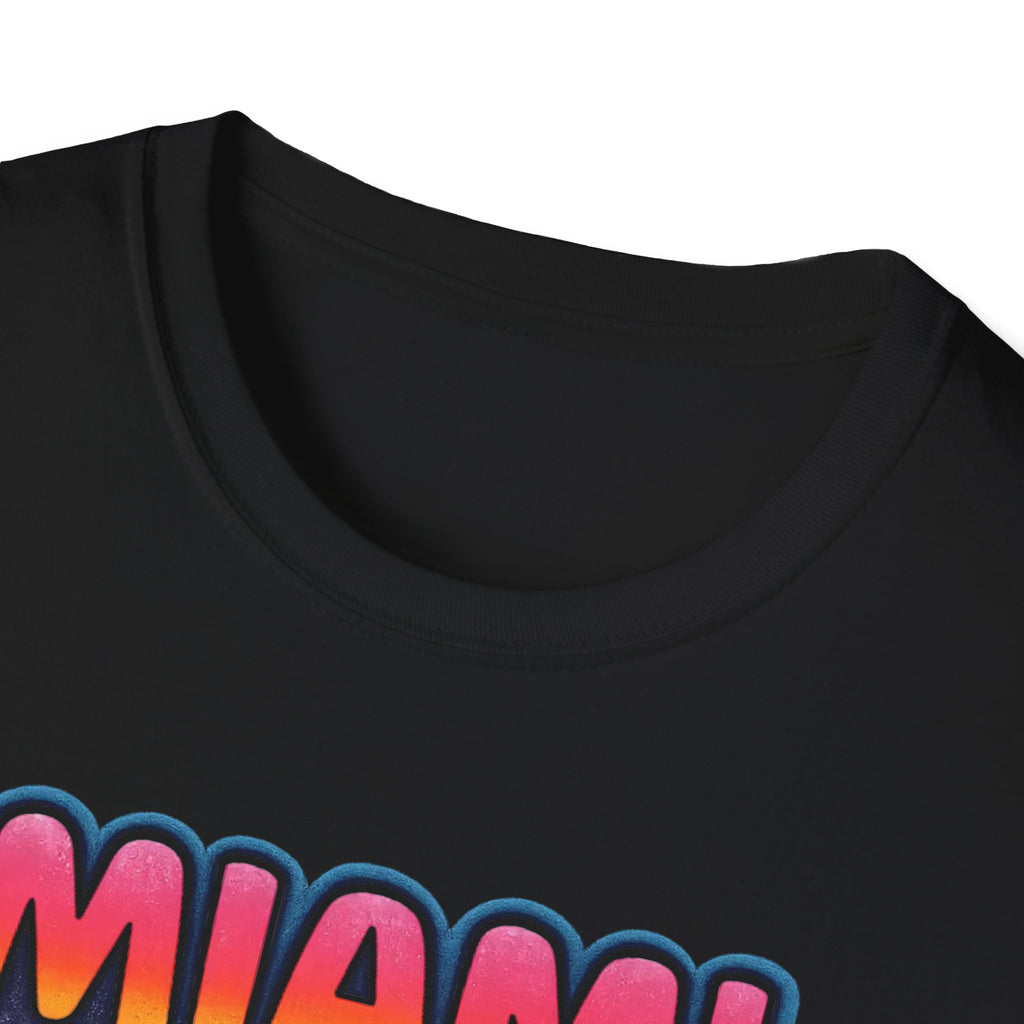 Miami Caliente Sunset T-Shirt — Vintage Palm Beach Vacation Tee