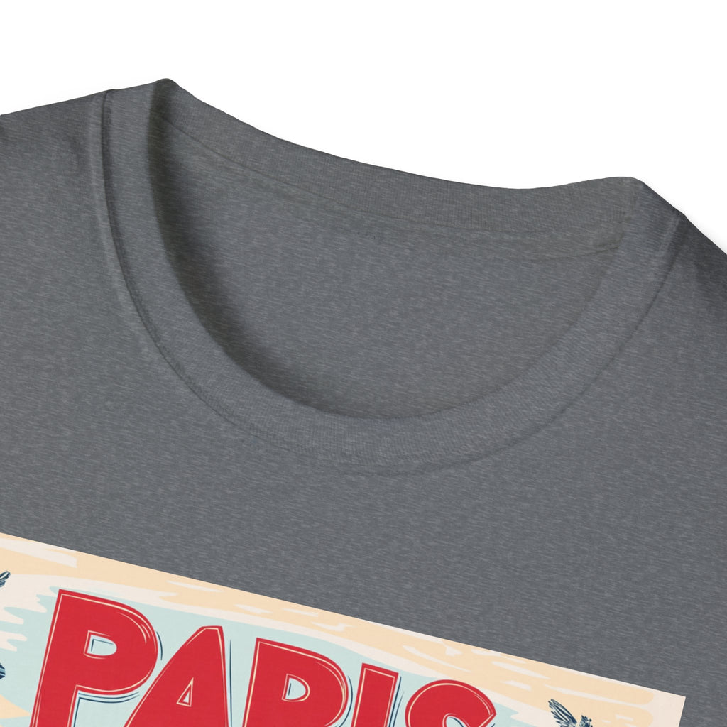 Paris Vintage Postcard T-Shirt | Eiffel Tower Retro Travel Tee