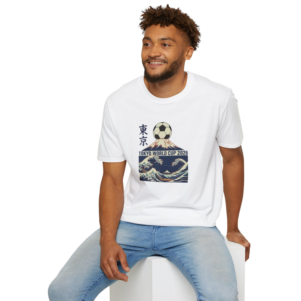 Tokyo World Cup 2026 Soccer T‑Shirt — Great Wave Football Design