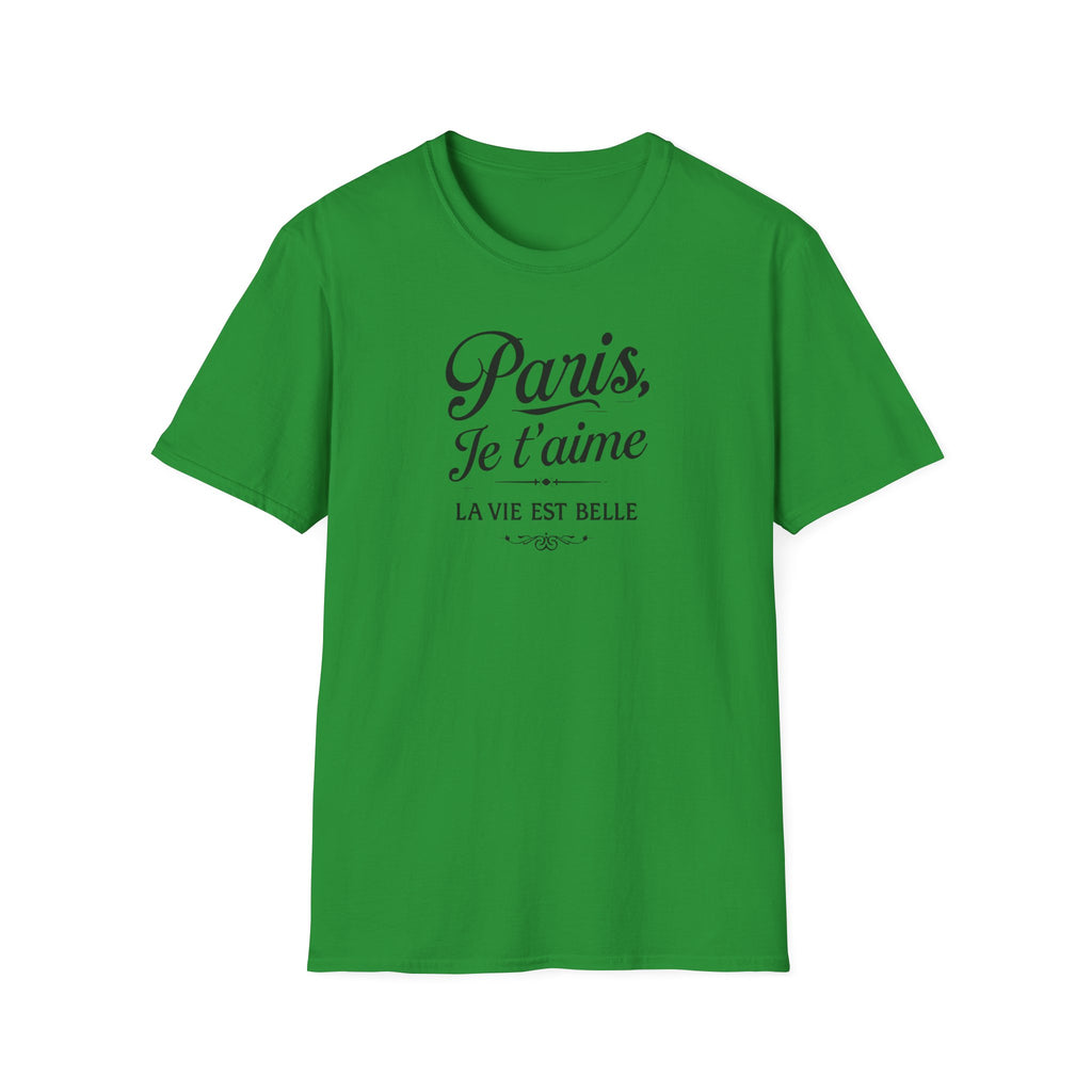 Paris Je t'aime T-Shirt | La Vie Est Belle Parisian Script