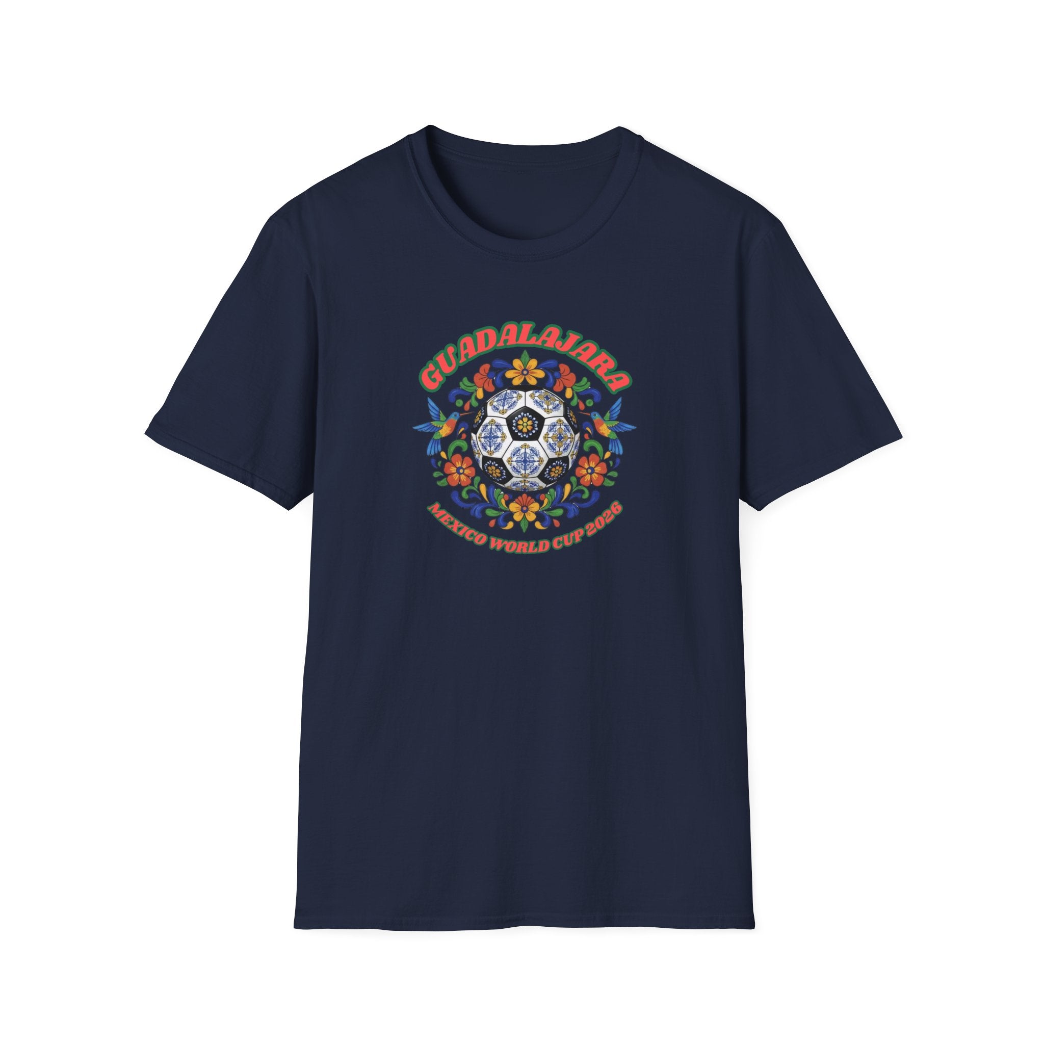 Day of the Dead Floral Soccer T-Shirt – Mexican Calavera Football Design