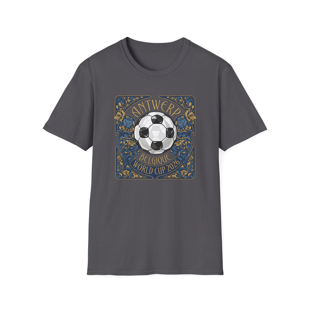 Antwerp Belgique Soccer Vintage Art Tee — World Cup 2022 Football Shirt