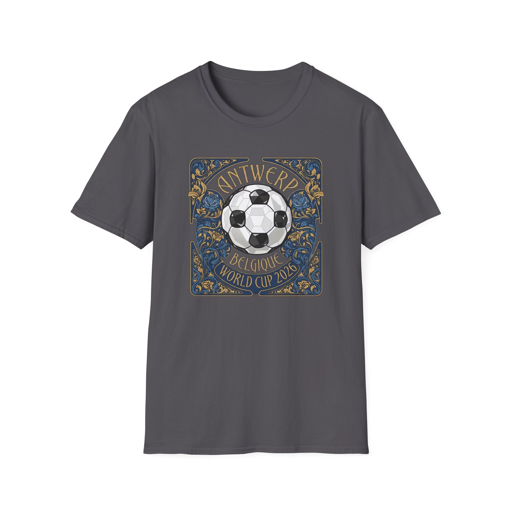Antwerp Belgique Soccer Vintage Art Tee — World Cup 2022 Football Shirt