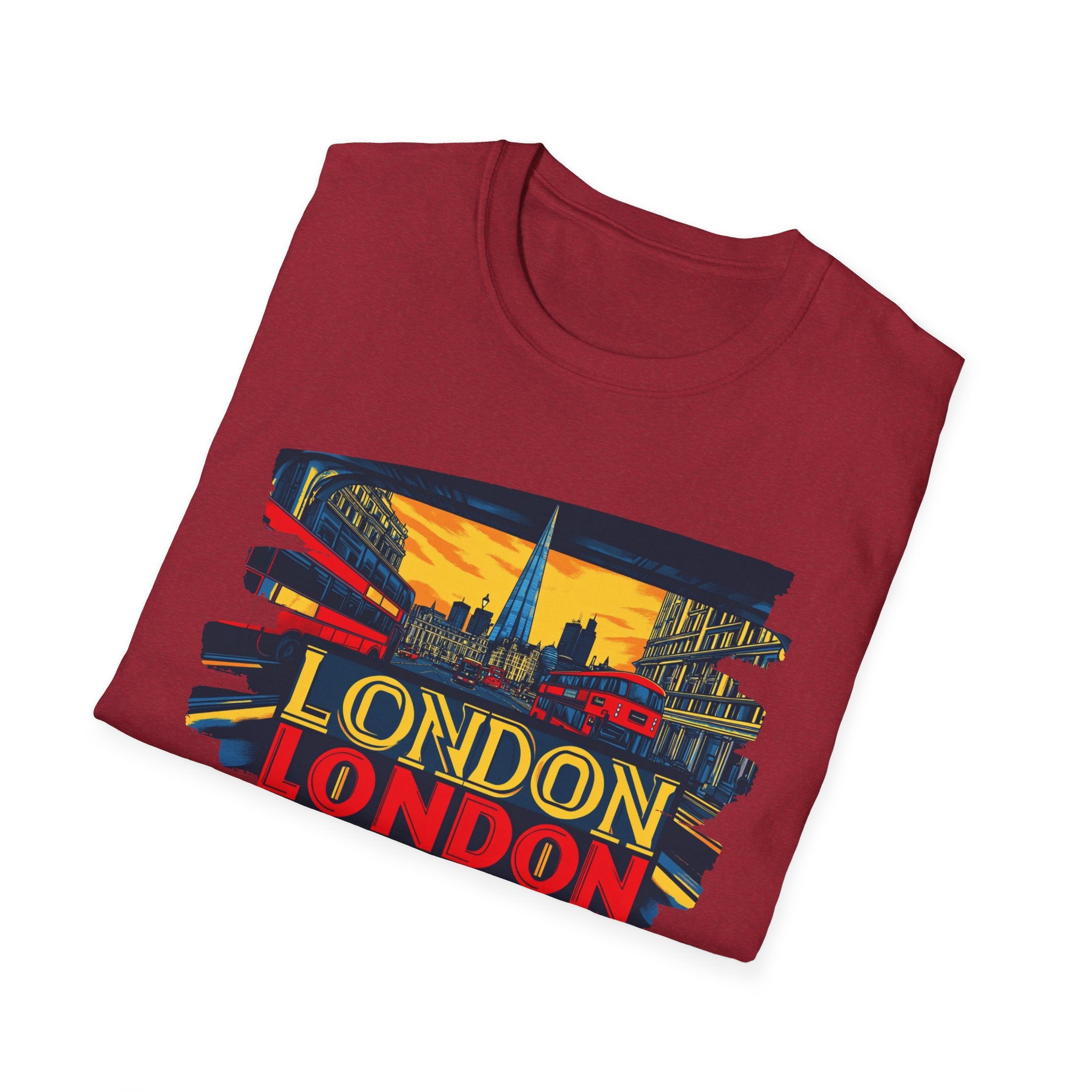 London Skyline Graphic T-Shirt | Retro Cityscape London Tee