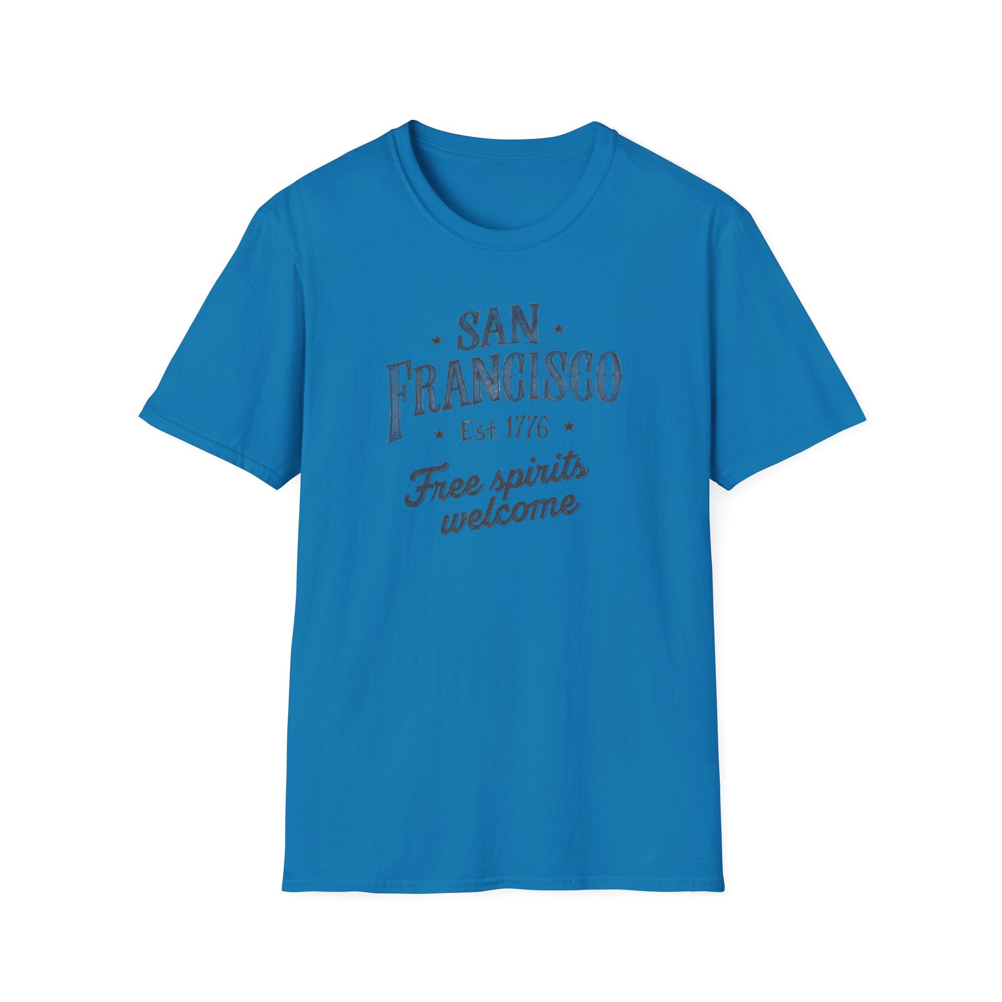 San Francisco T-Shirt – "Free Spirits Welcome" Vintage City Tee