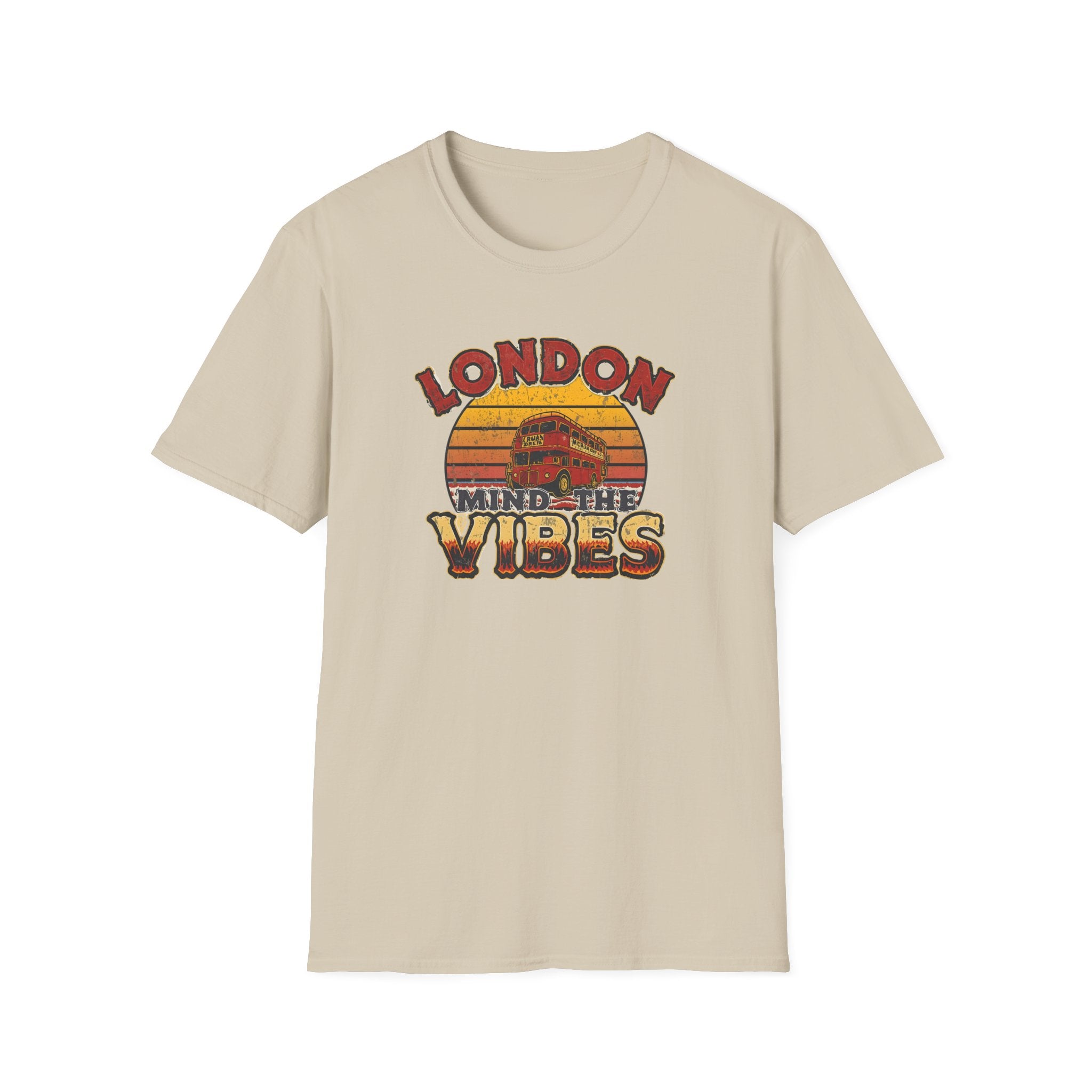 London Vibes T-Shirt — Retro "Mind the Vibes" Graphic Tee