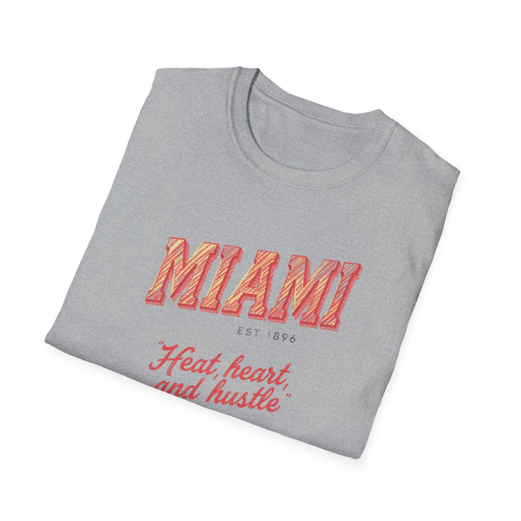 Miami - Heat, Heart and Hustle graphic t-shirt