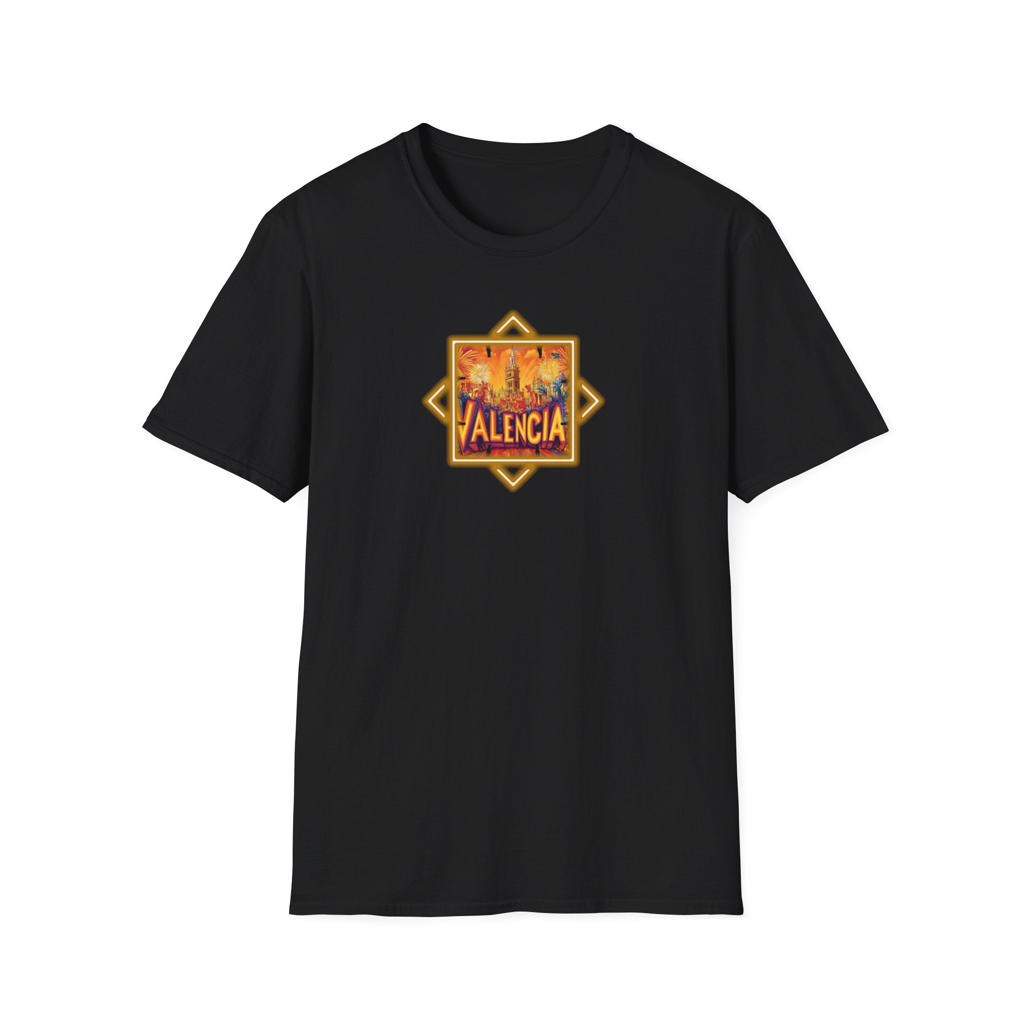 Valencia Sunset Badge T-Shirt | Spanish City Travel Tee