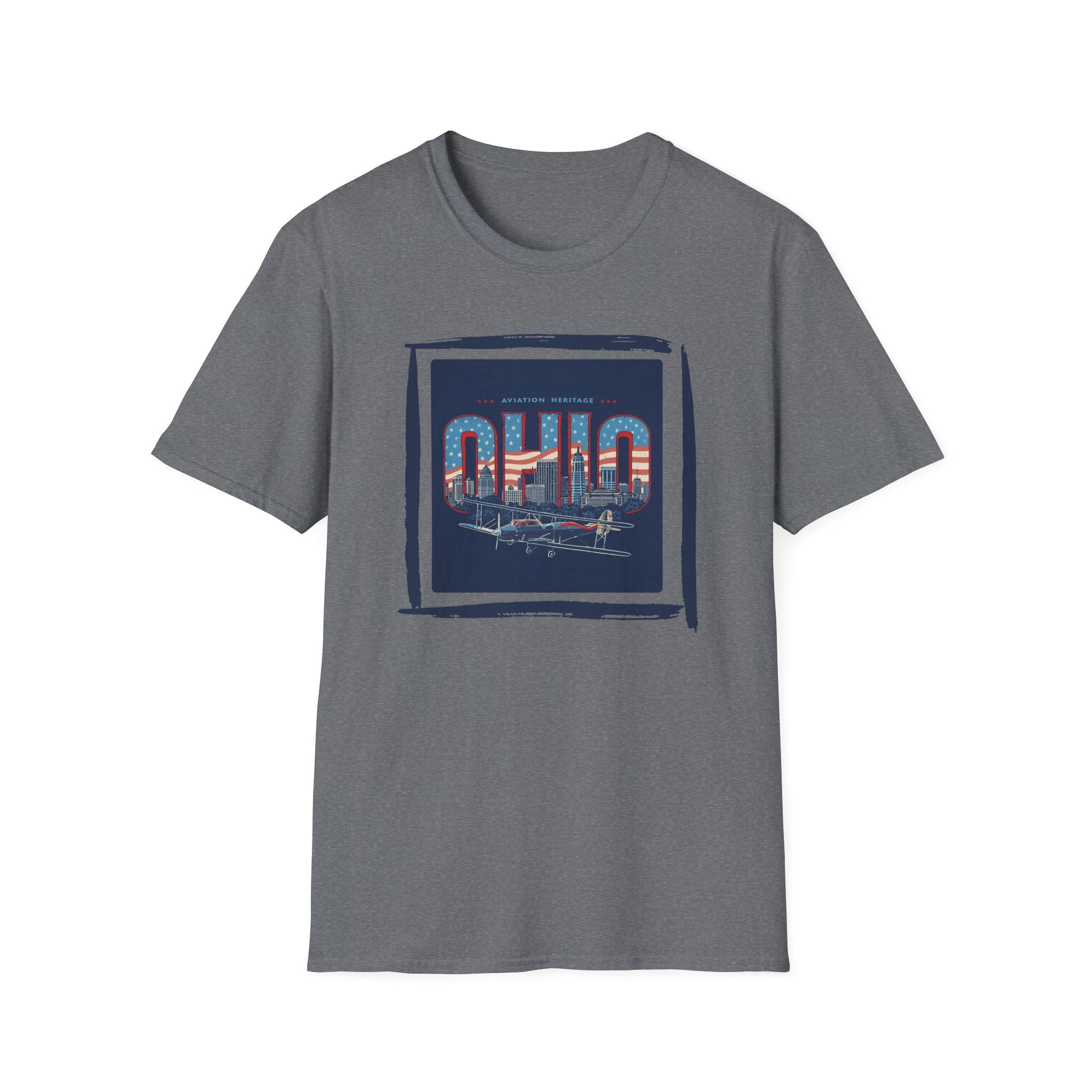 Ohio Skyline T-Shirt | Vintage Cleveland Bridge Retro State Design