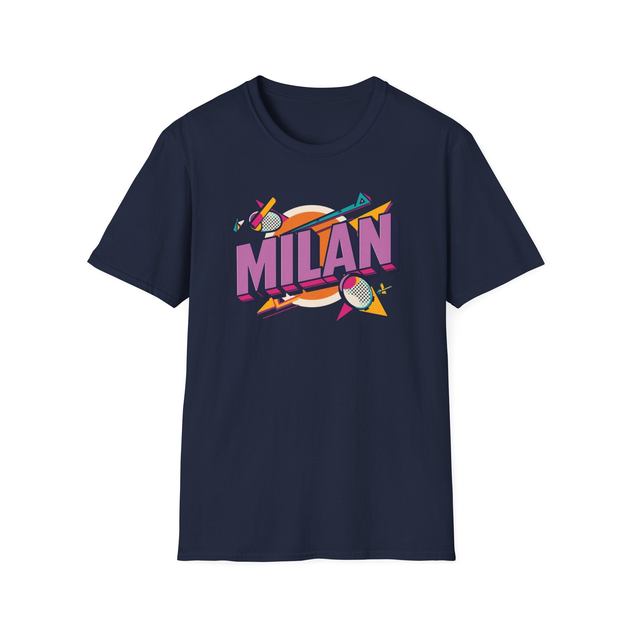 Milan Retro Graphic T-Shirt — 80s Pop Art City Design