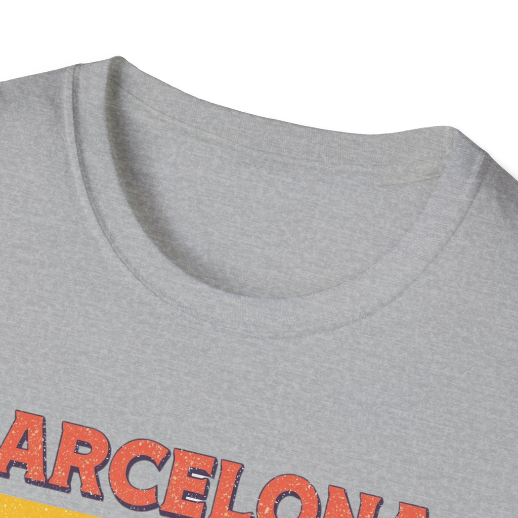 Barcelona "Més que Awesome" Retro Stripe T-Shirt