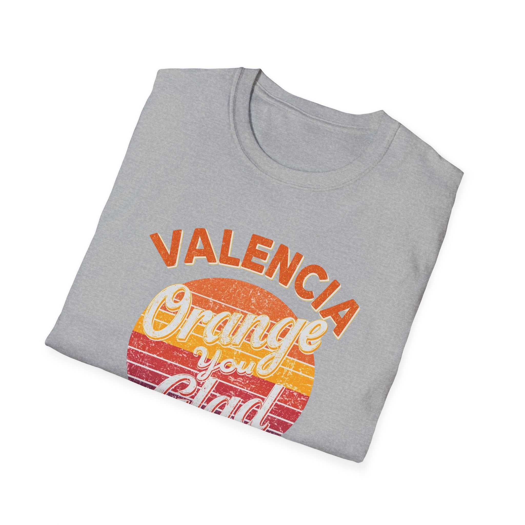 Valencia Orange You Glad Retro Graphic T-Shirt