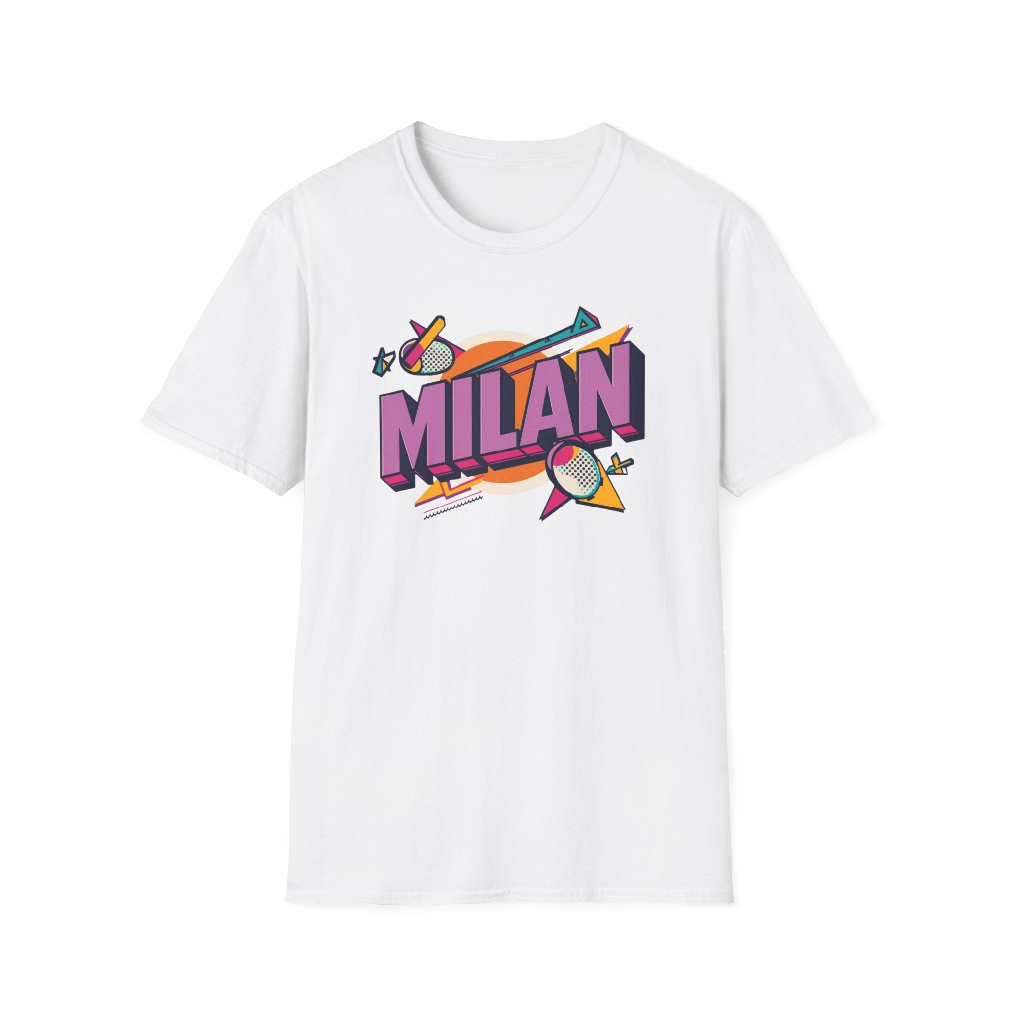 Milan Retro Graphic T-Shirt — 80s Pop Art City Design