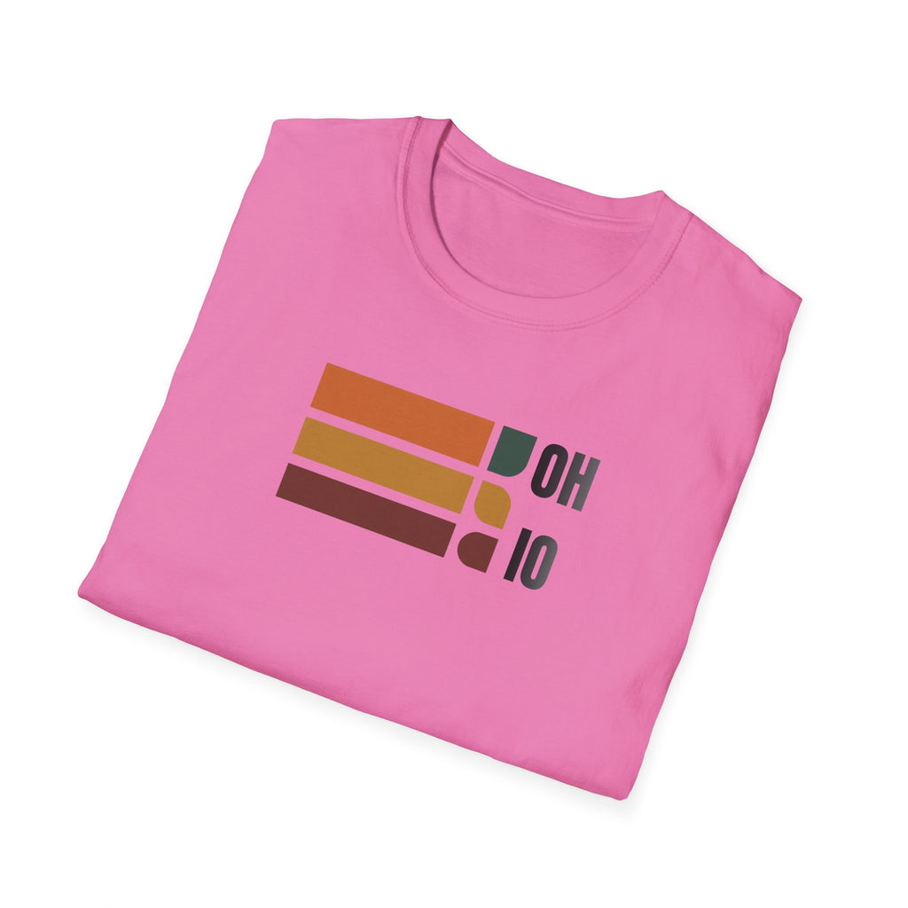 Ohio State Outline Stripes T-Shirt | Retro Buckeye Pride