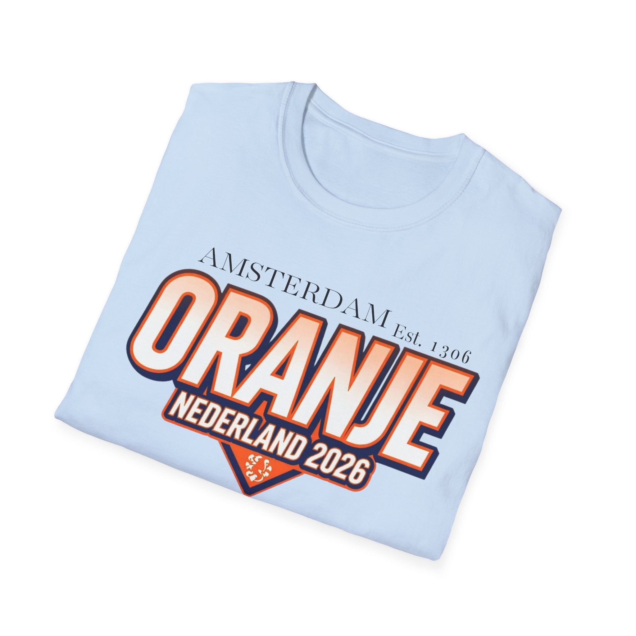 Oranje Nederland 2026 T-Shirt – Amsterdam Football Fan Tee
