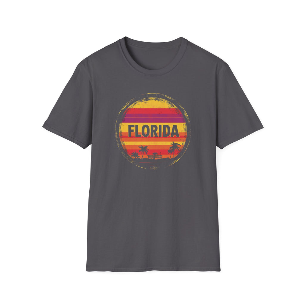 Florida Sunset T-Shirt — Retro Palm Beach Vacation Tee