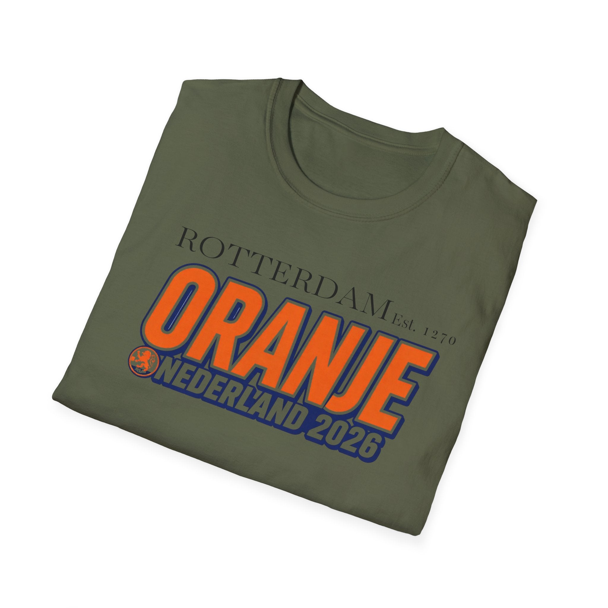 Oranje Nederland 2026 T-Shirt — Rotterdam Football Fan Tee