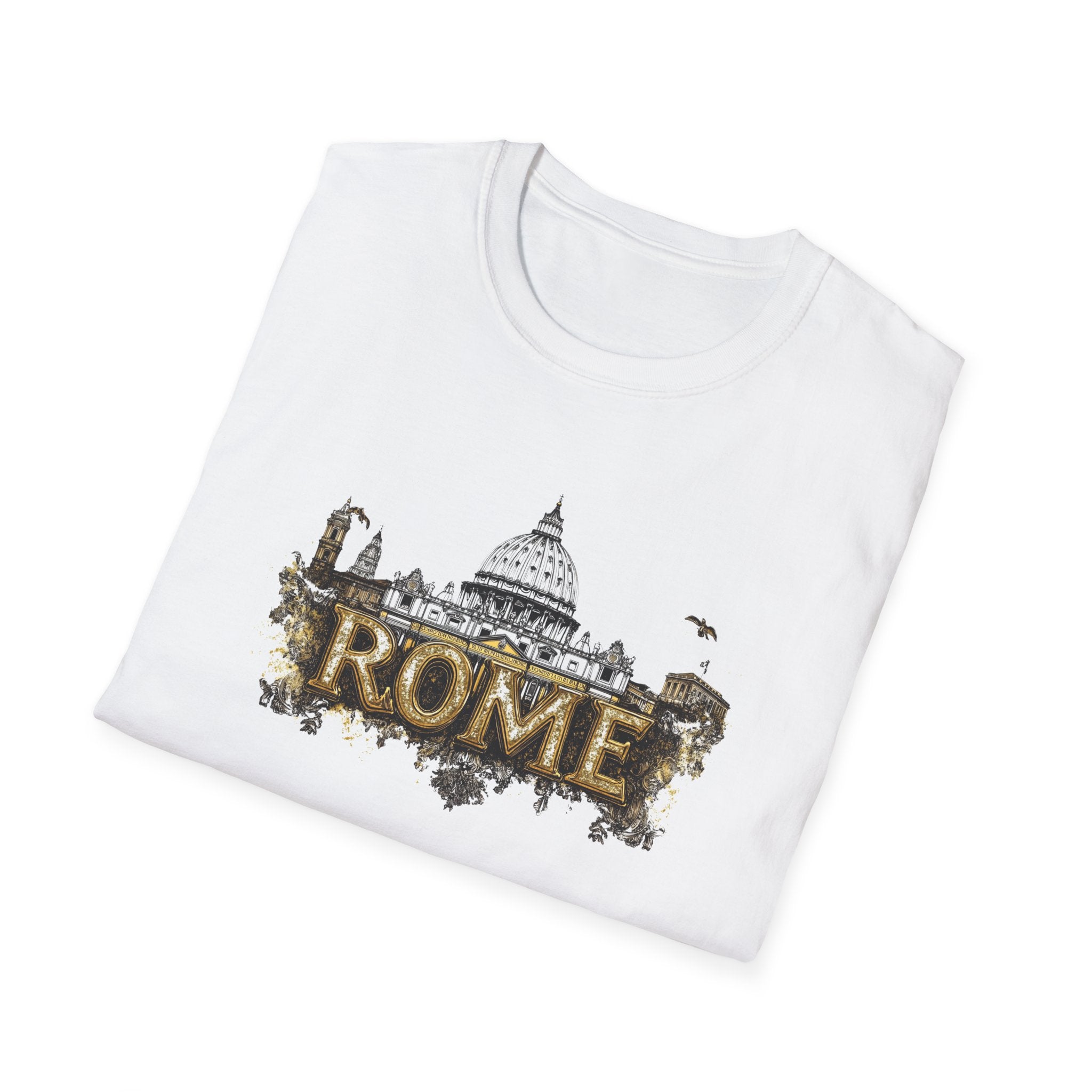 Rome skyline graphic T-Shirt | Rome travel souvenir, Colosseum Vatican design