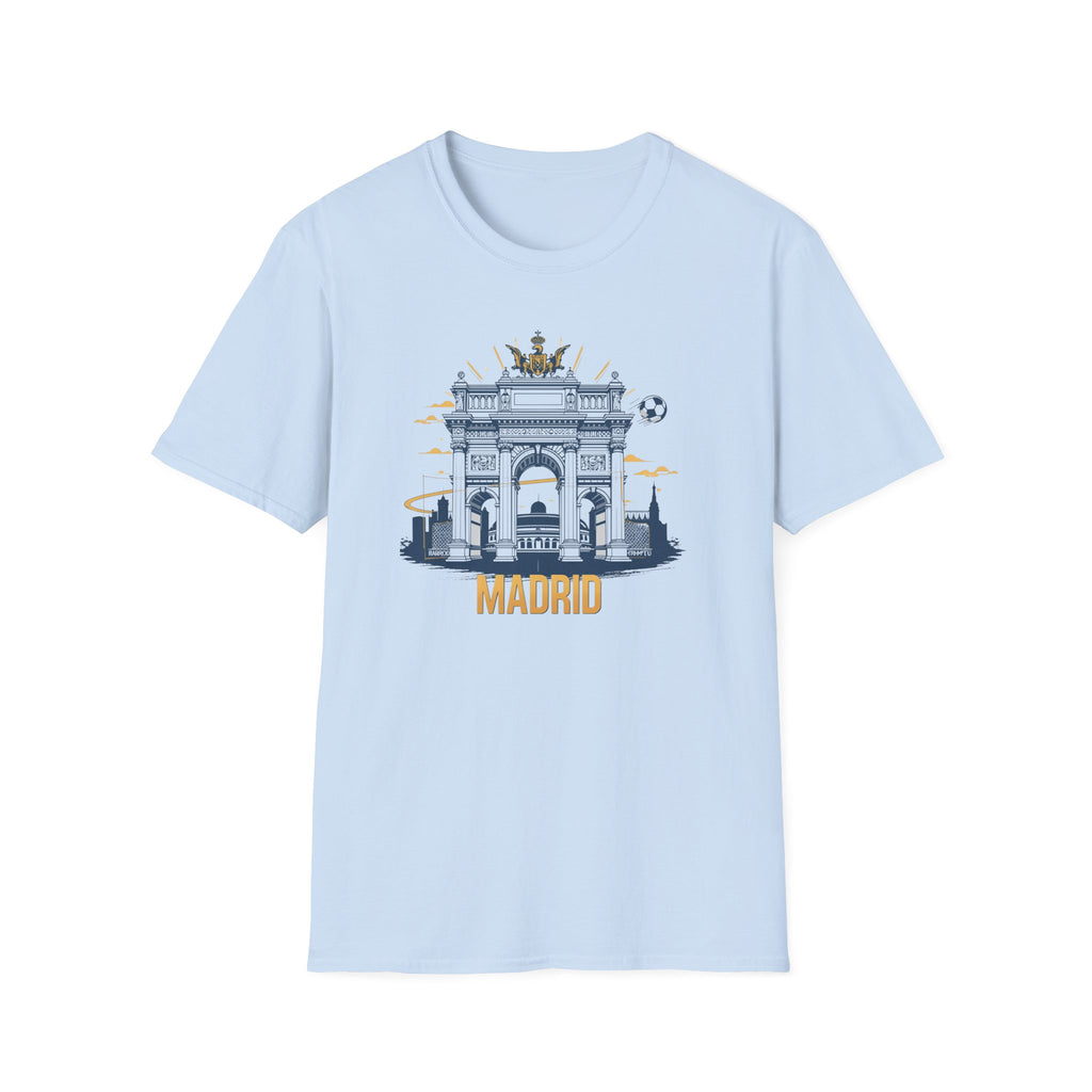 Madrid Arch Illustration T-Shirt | Puerta de Alcalá Landmark Tee