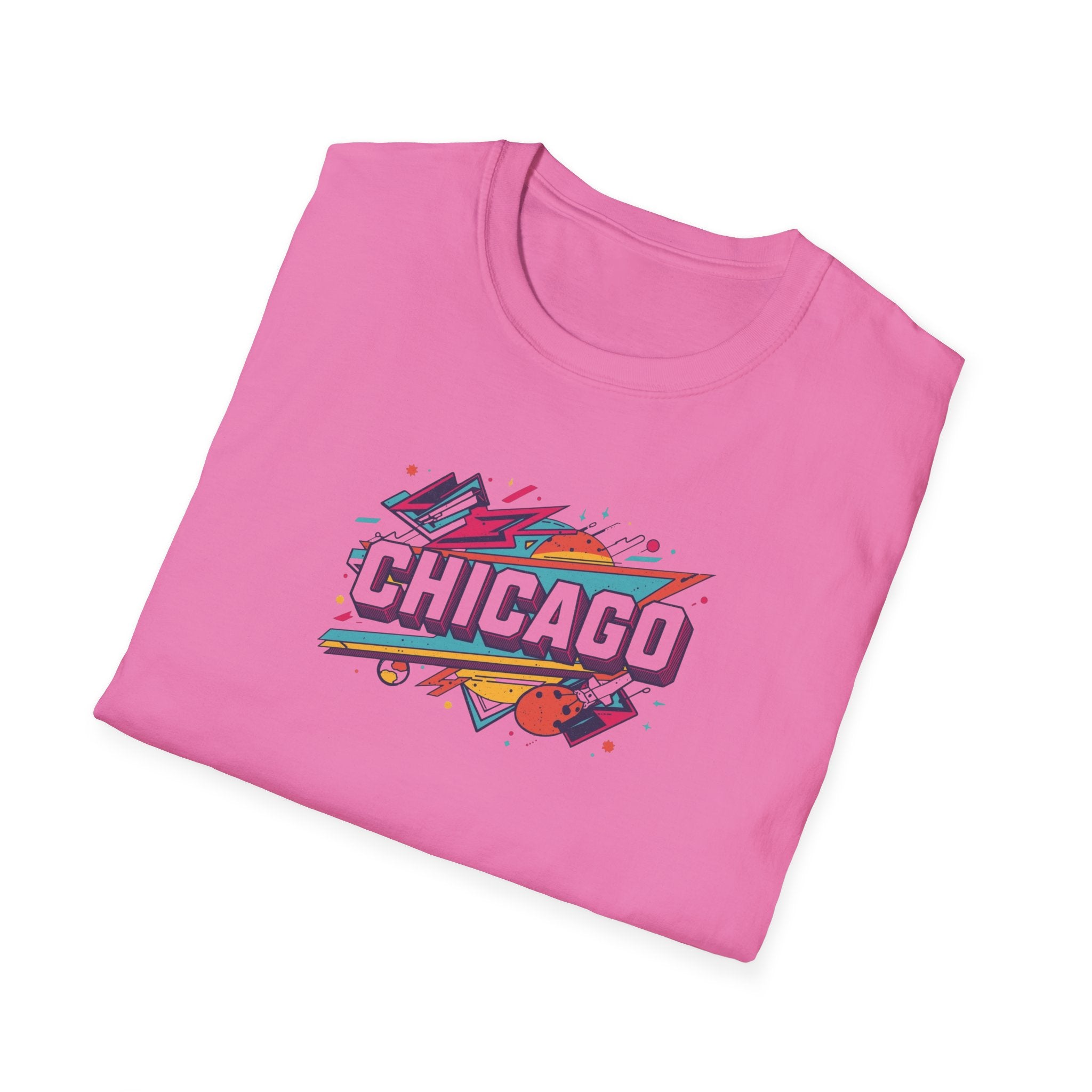 Chicago Retro Graphic T-Shirt | City Pride, Colorful Urban Badge