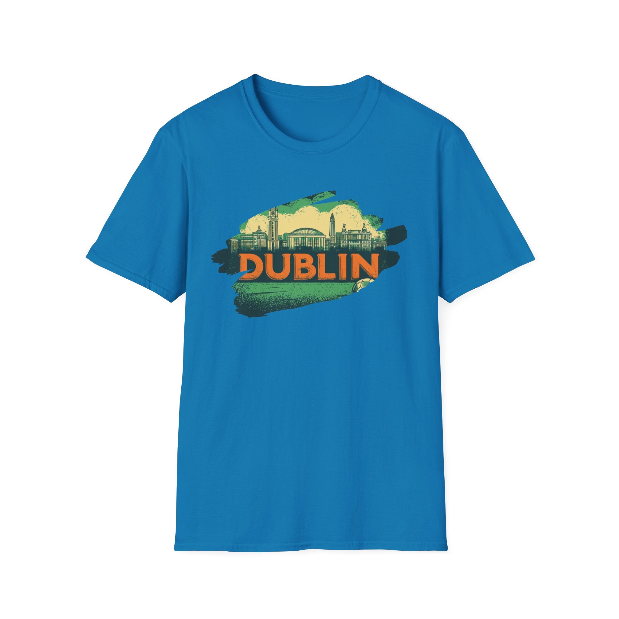Dublin skyline brushstroke T-Shirt | Ireland travel city tee