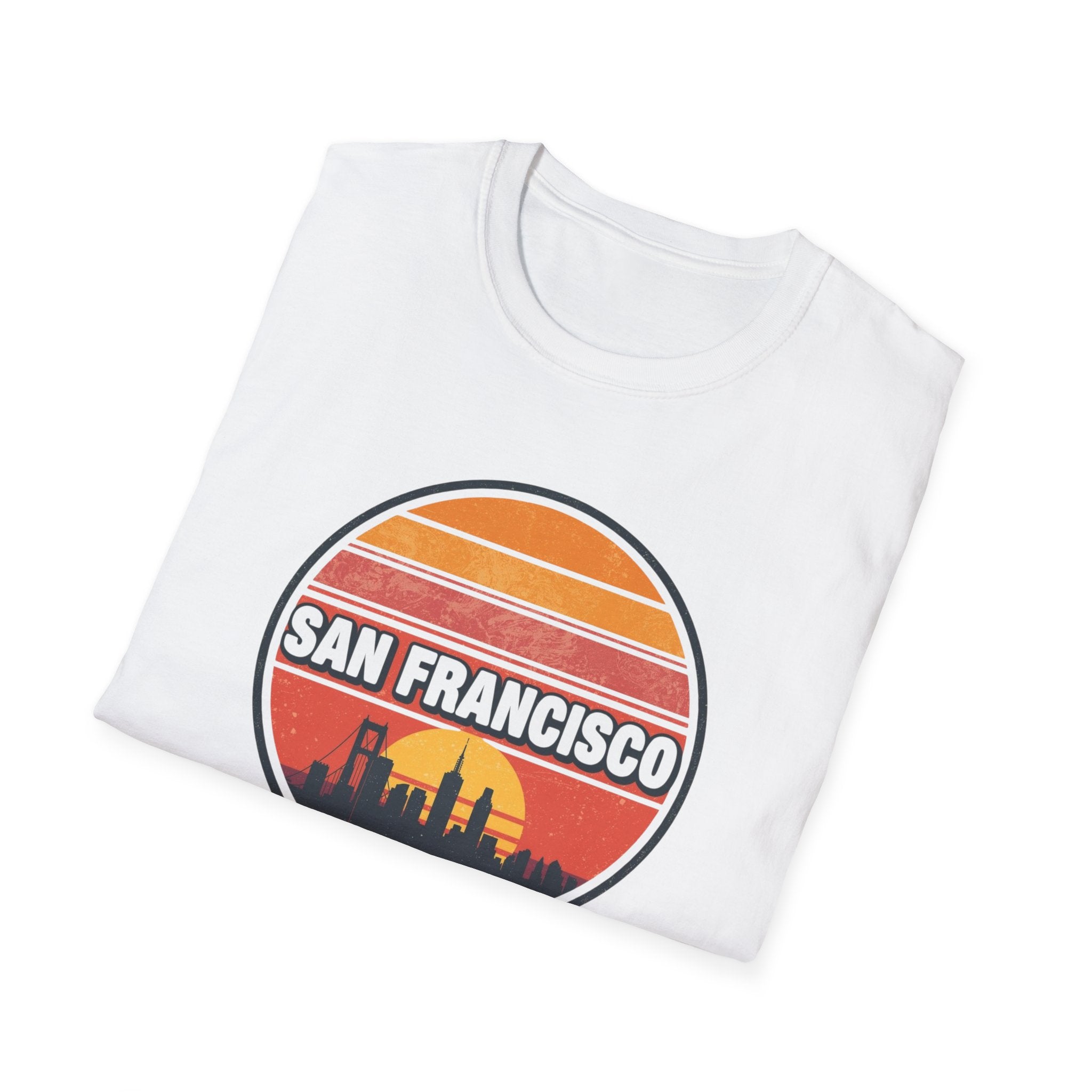 San Francisco Sunset Skyline T-Shirt — Retro Cityscape Tee