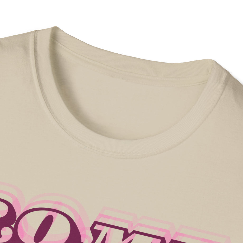 ROME 3D Retro Text T-Shirt | Pink Ombre City Typography