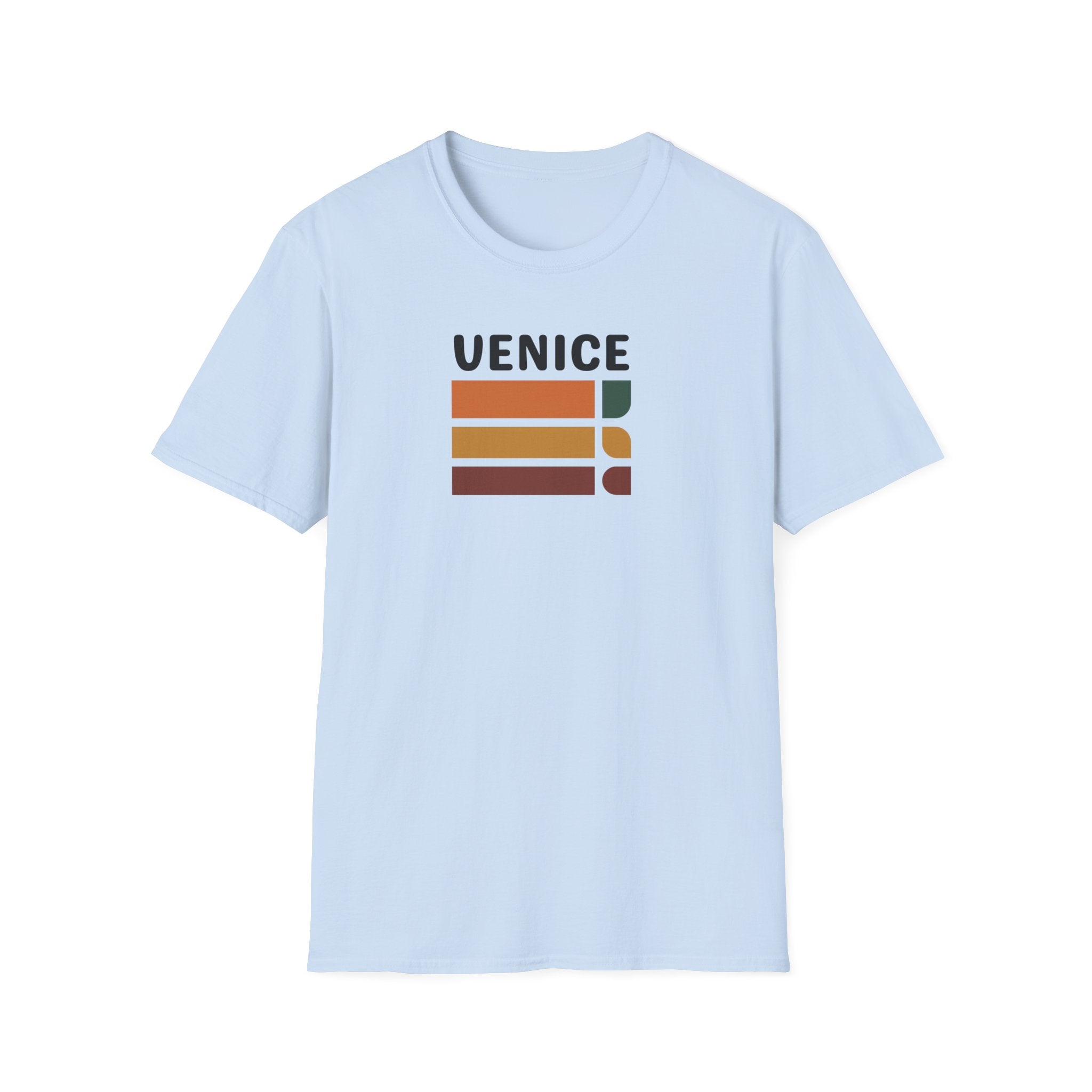 Venice Retro Stripes T-Shirt | Vintage Color Block Tee