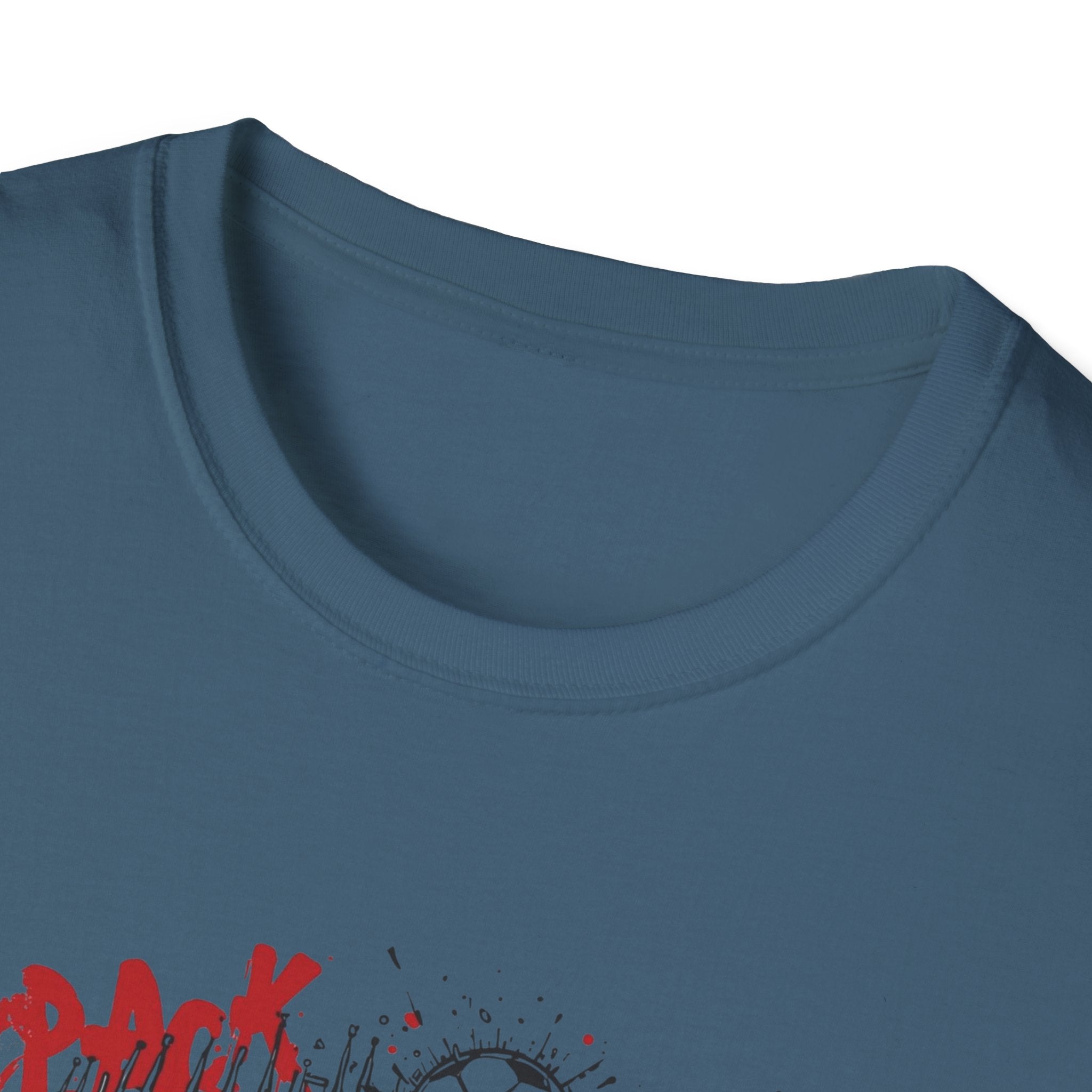 Pack Mas T-Shirt | Skull Mask Illustration, Horror Dripping Text