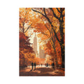 New York City - Autumn City Park Canvas