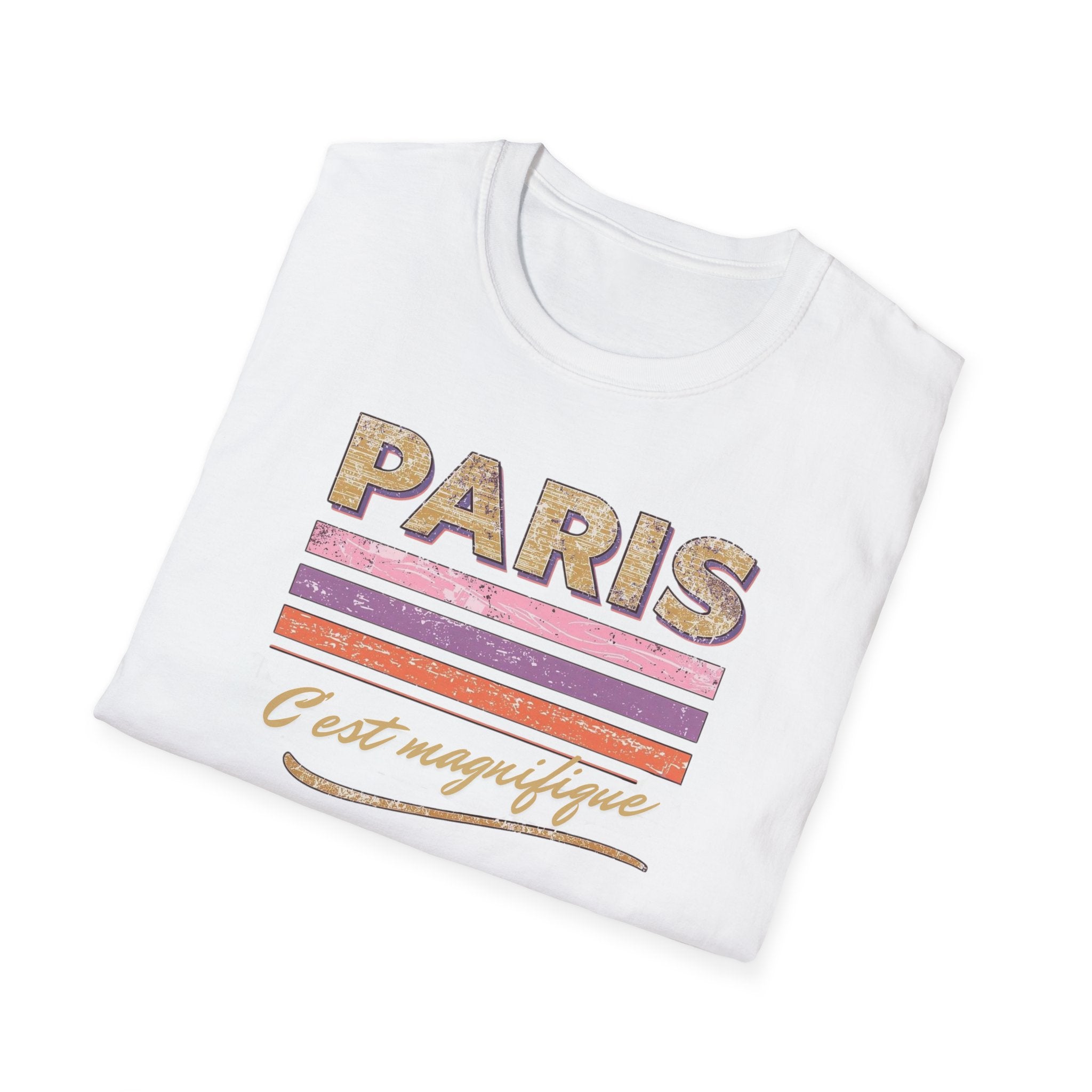 Paris 'C'est magnifique' Vintage Graphic T-Shirt